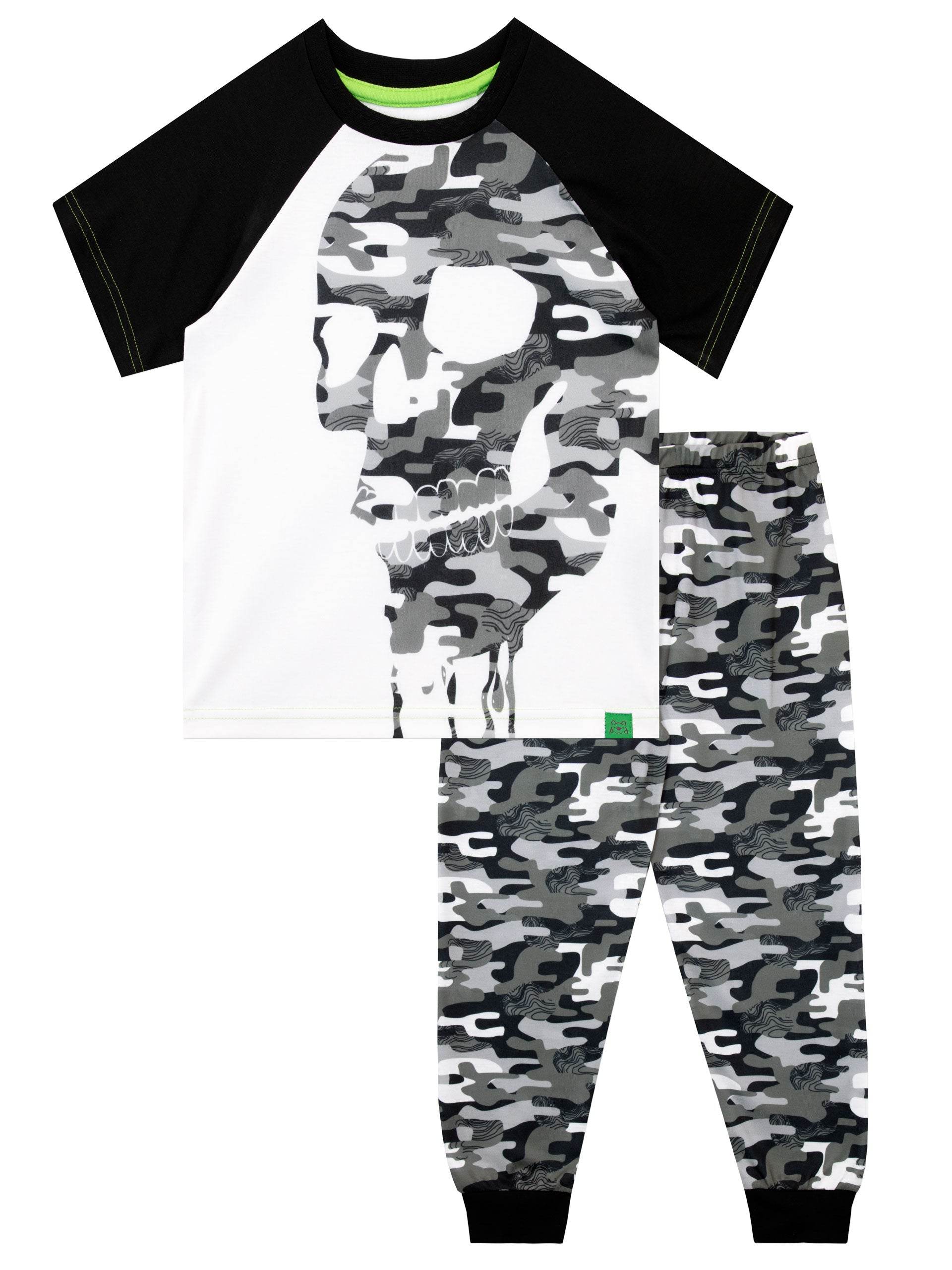 Harry Bear Camouflage Skull Pyjamas - Main Image