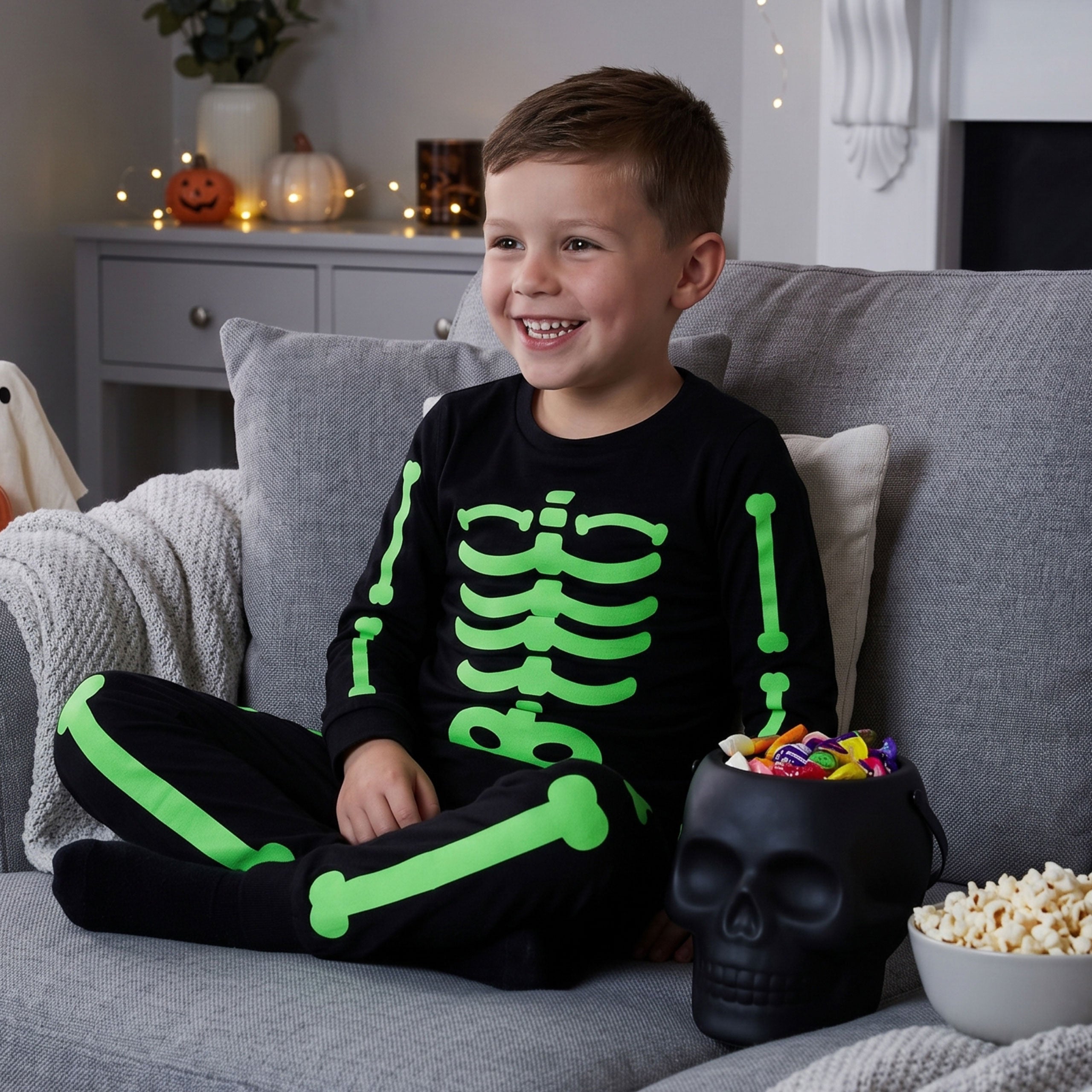 Harry Bear Glow in the Dark Skeleton Pyjamas