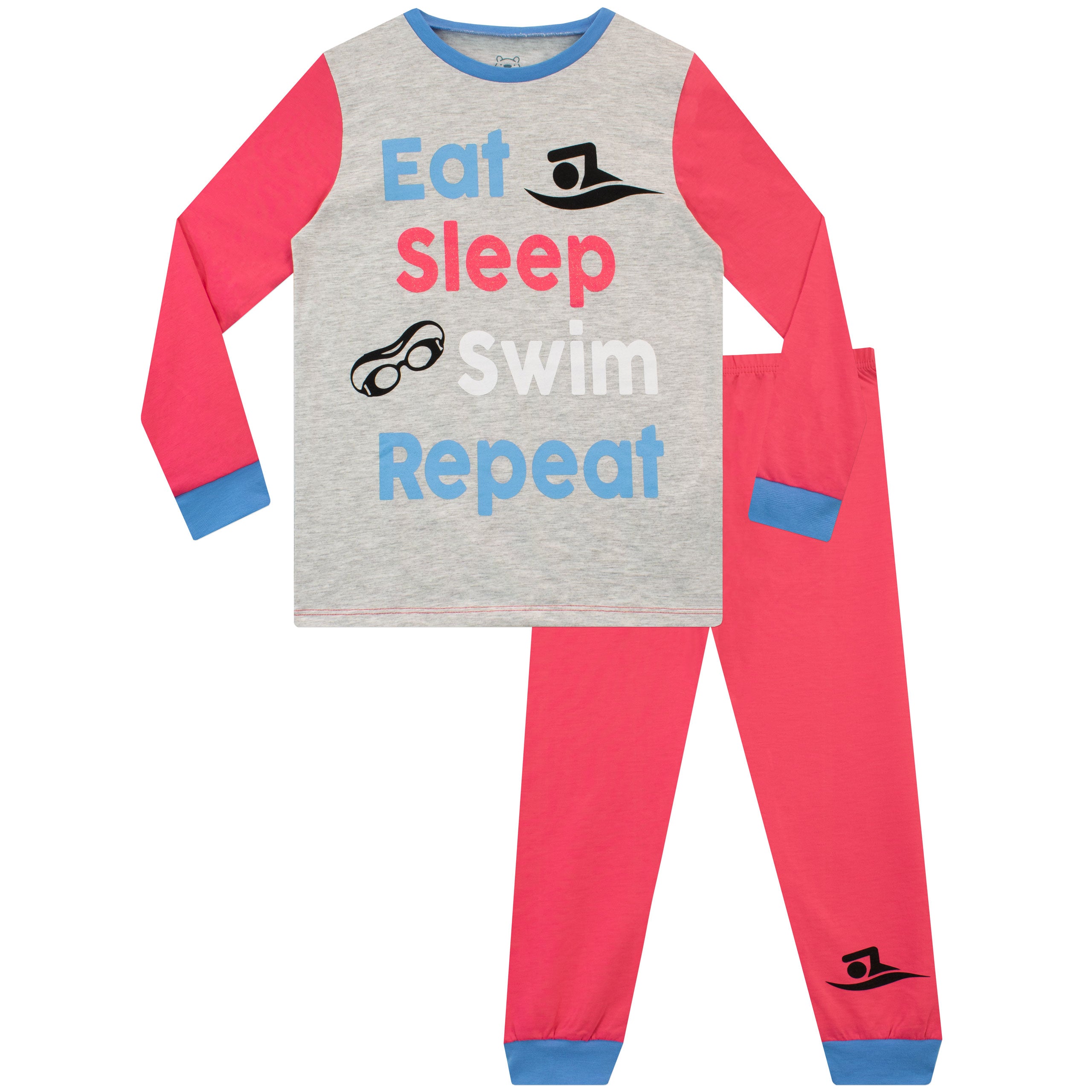 Harry Bear Eat Sleep Swim Repeat Pyjama Set