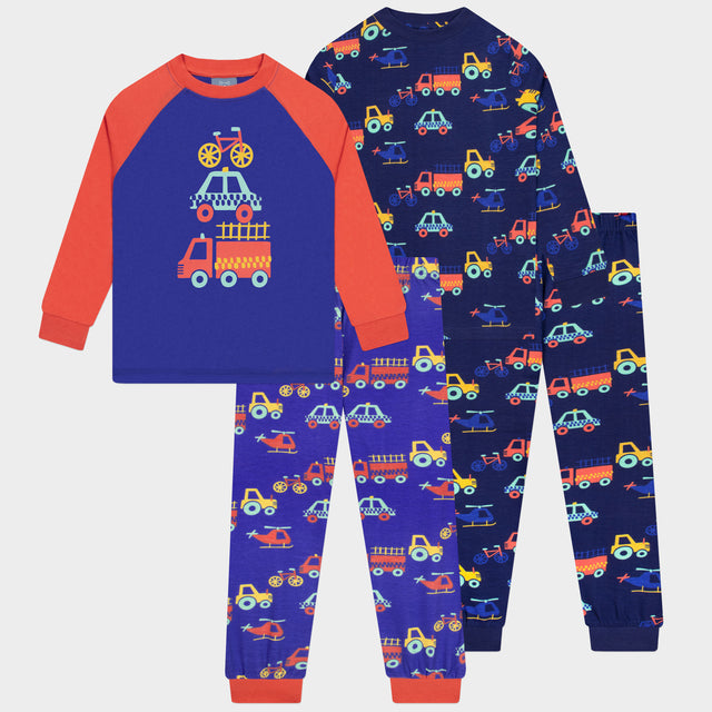 Harry Bear Transport Pyjamas - 2 Pack