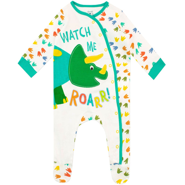 Harry Bear Baby Watch Me Roar Sleepsuit - Character.com