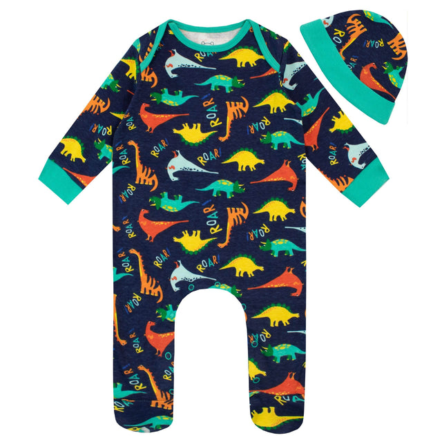 Harry Bear Baby Dinosaur Sleepsuit and Hat - Character.com