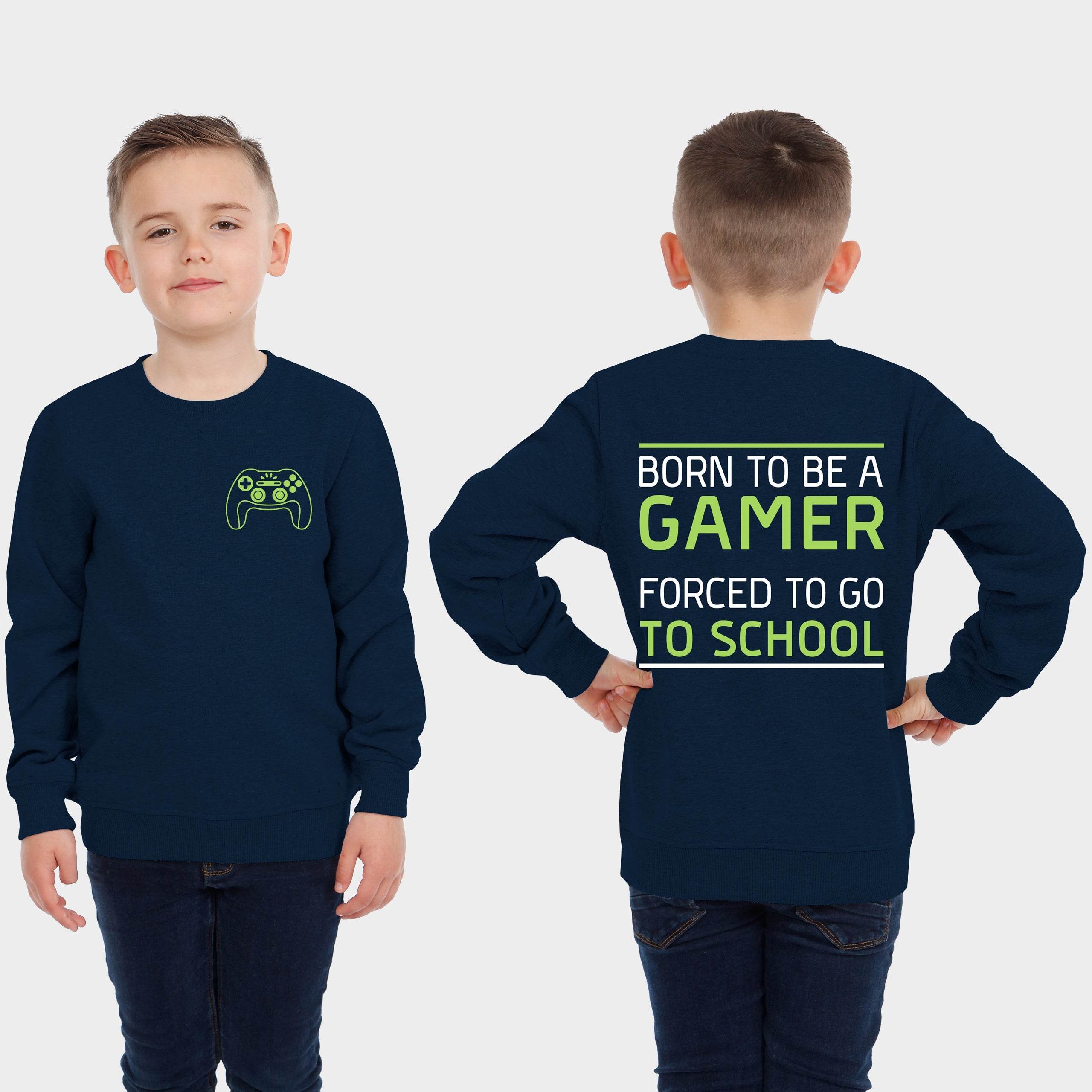 Harry Bear Gaming Sweatshirt - Born To Be A Gamer - Character.com