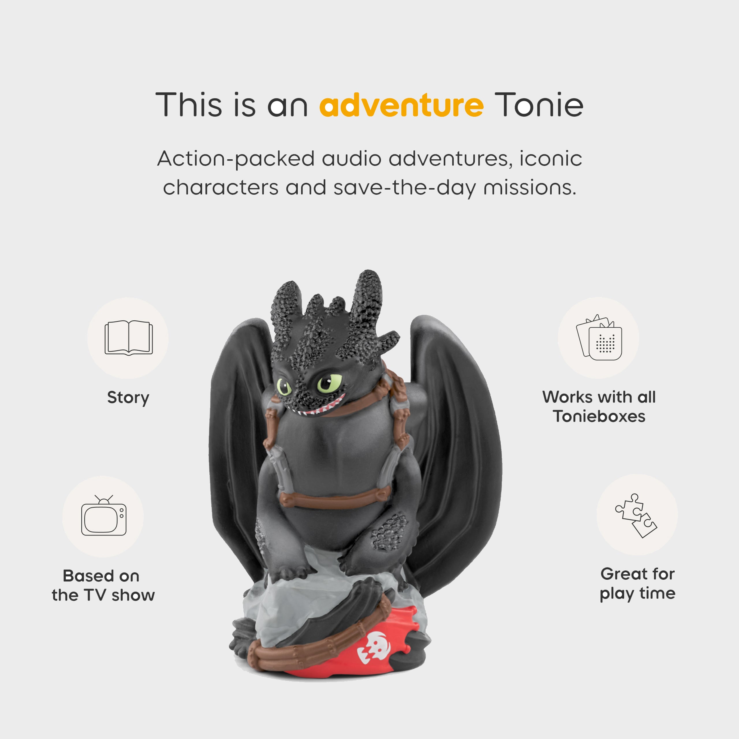 Tonies How To Train Your Dragon Toothless Audio Figure