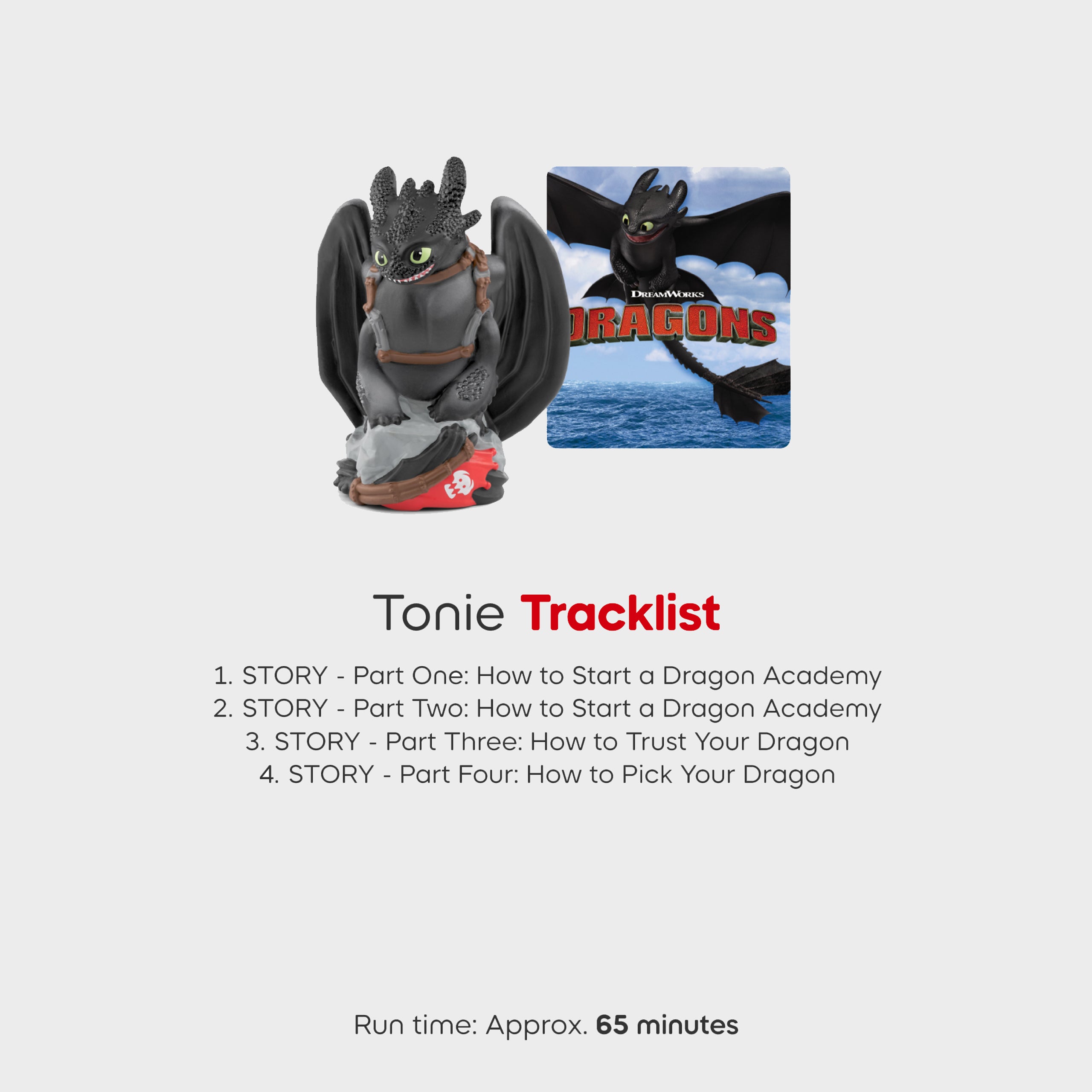 Tonies How To Train Your Dragon Toothless Audio Figure