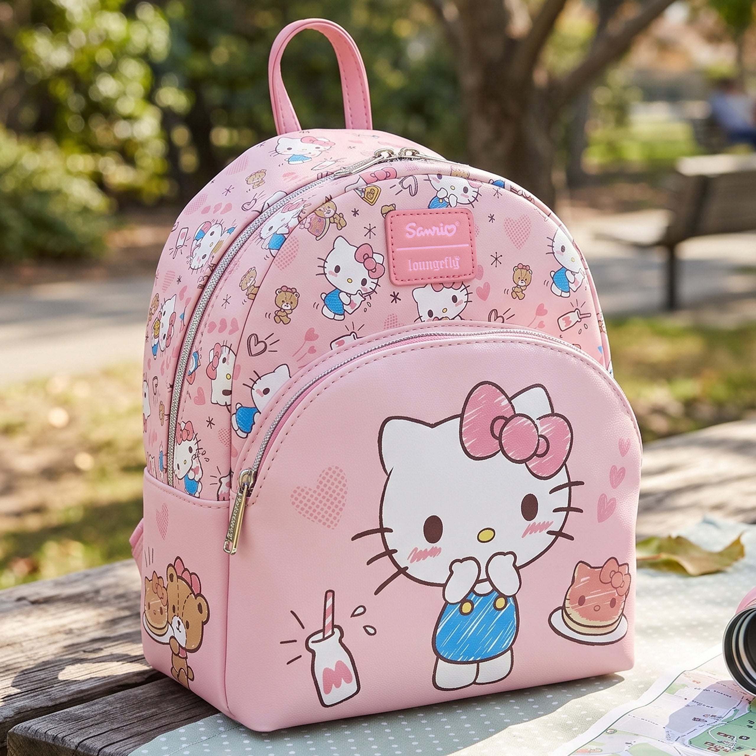 Hello Kitty Chum & Treats Loungefly Mini Backpack