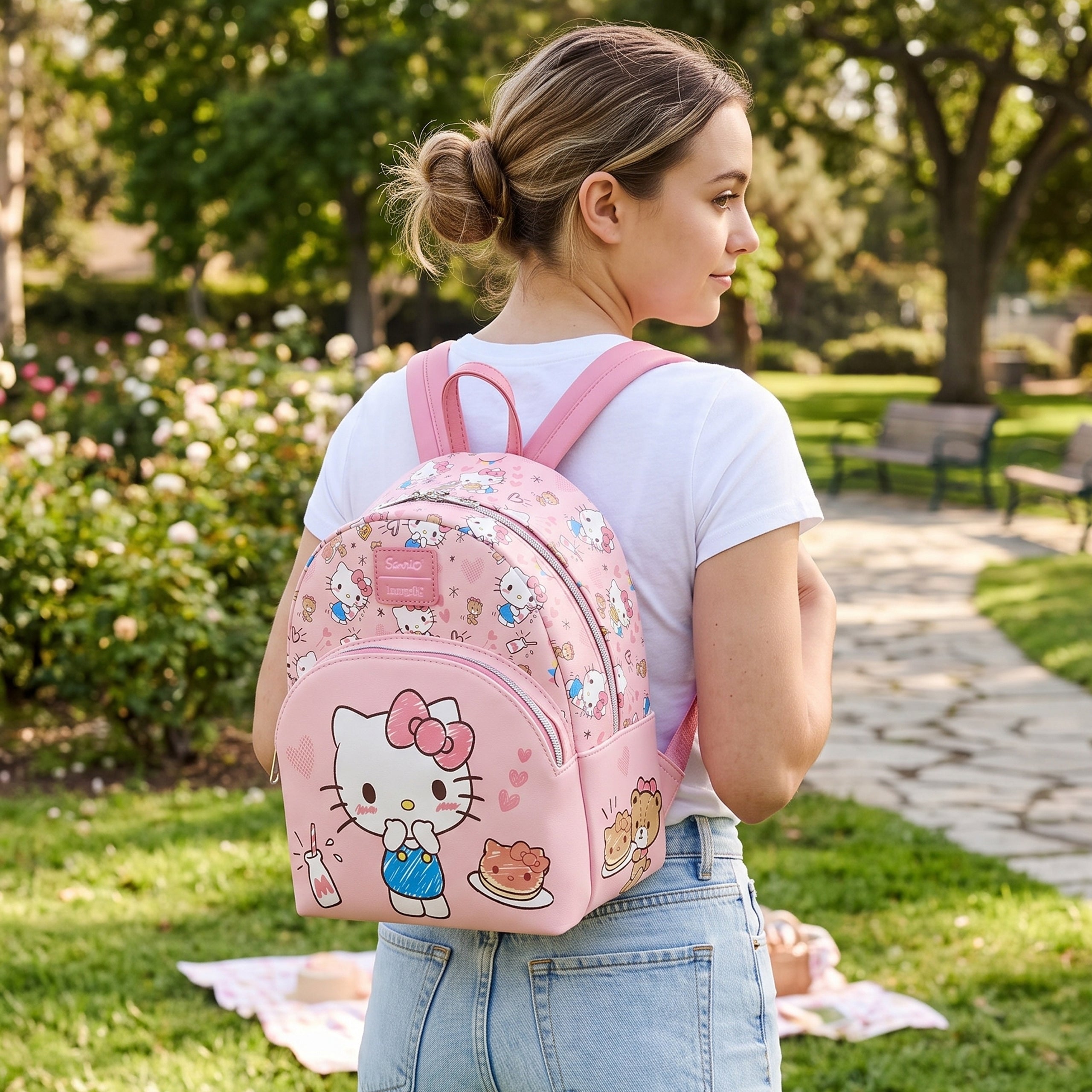 Hello Kitty Chum & Treats Loungefly Mini Backpack