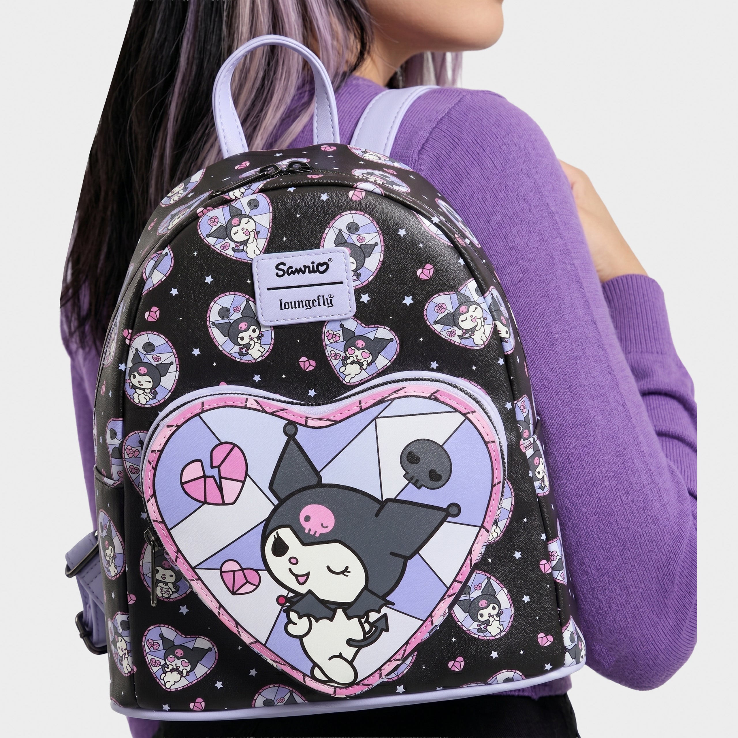 Hello Kitty Kuromi Mini Loungefly Backpack
