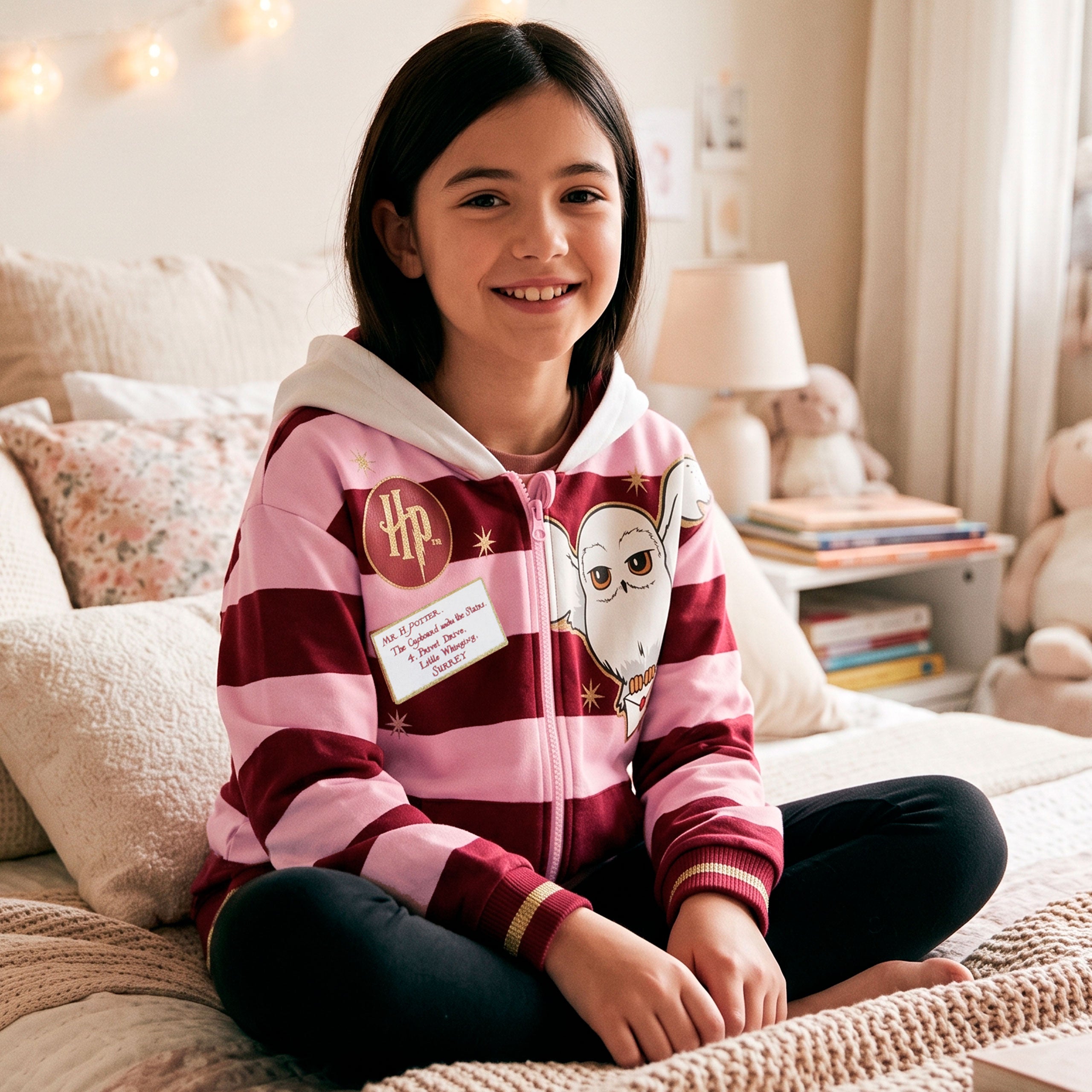 Harry Potter Zip Up Hedwig Hoodie