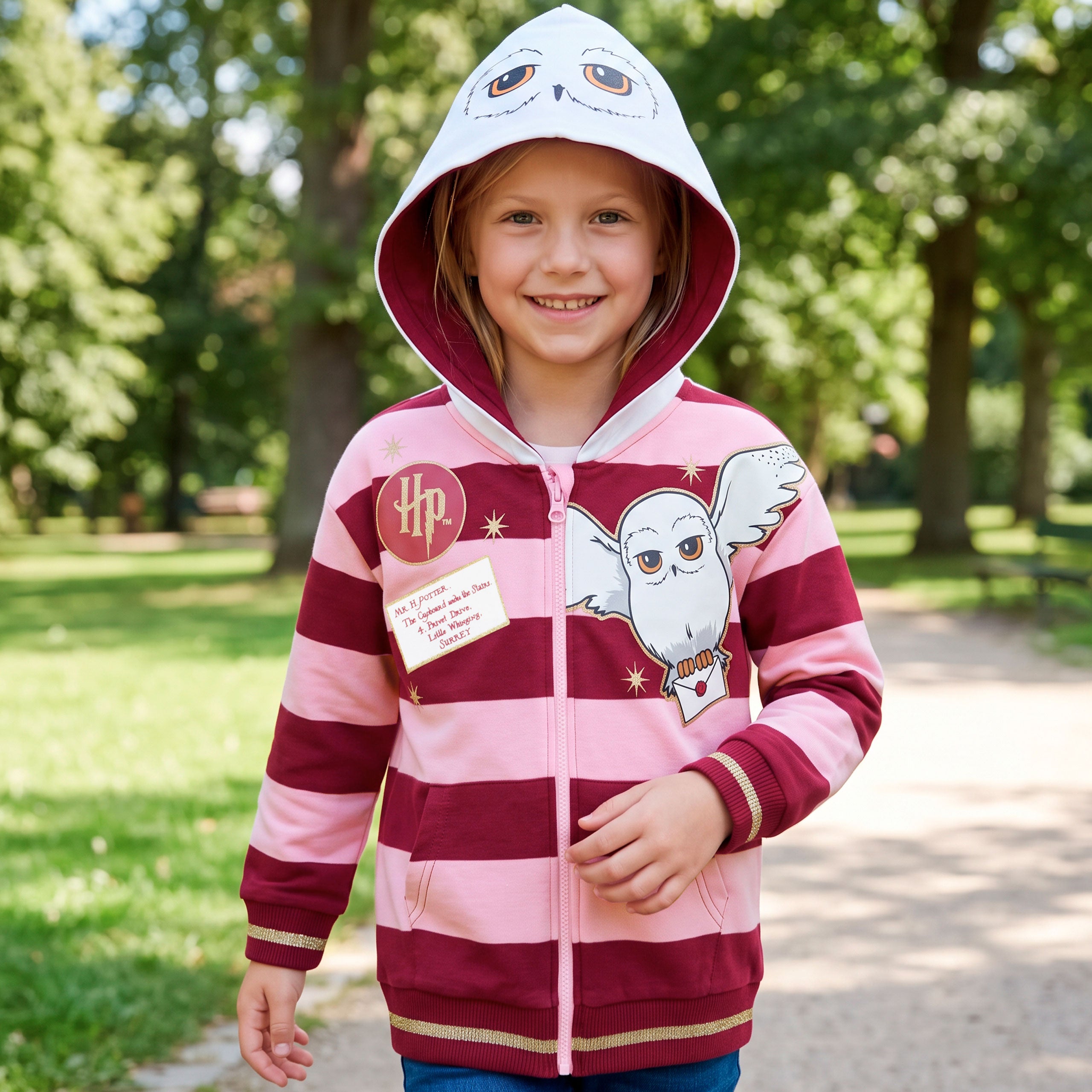 Harry Potter Zip Up Hedwig Hoodie