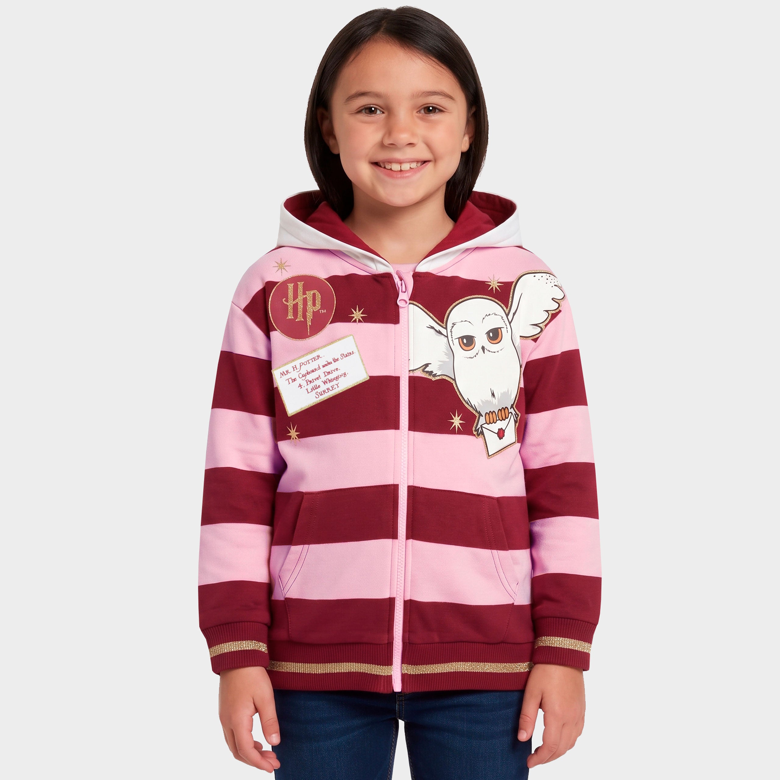 Harry Potter Zip Up Hedwig Hoodie