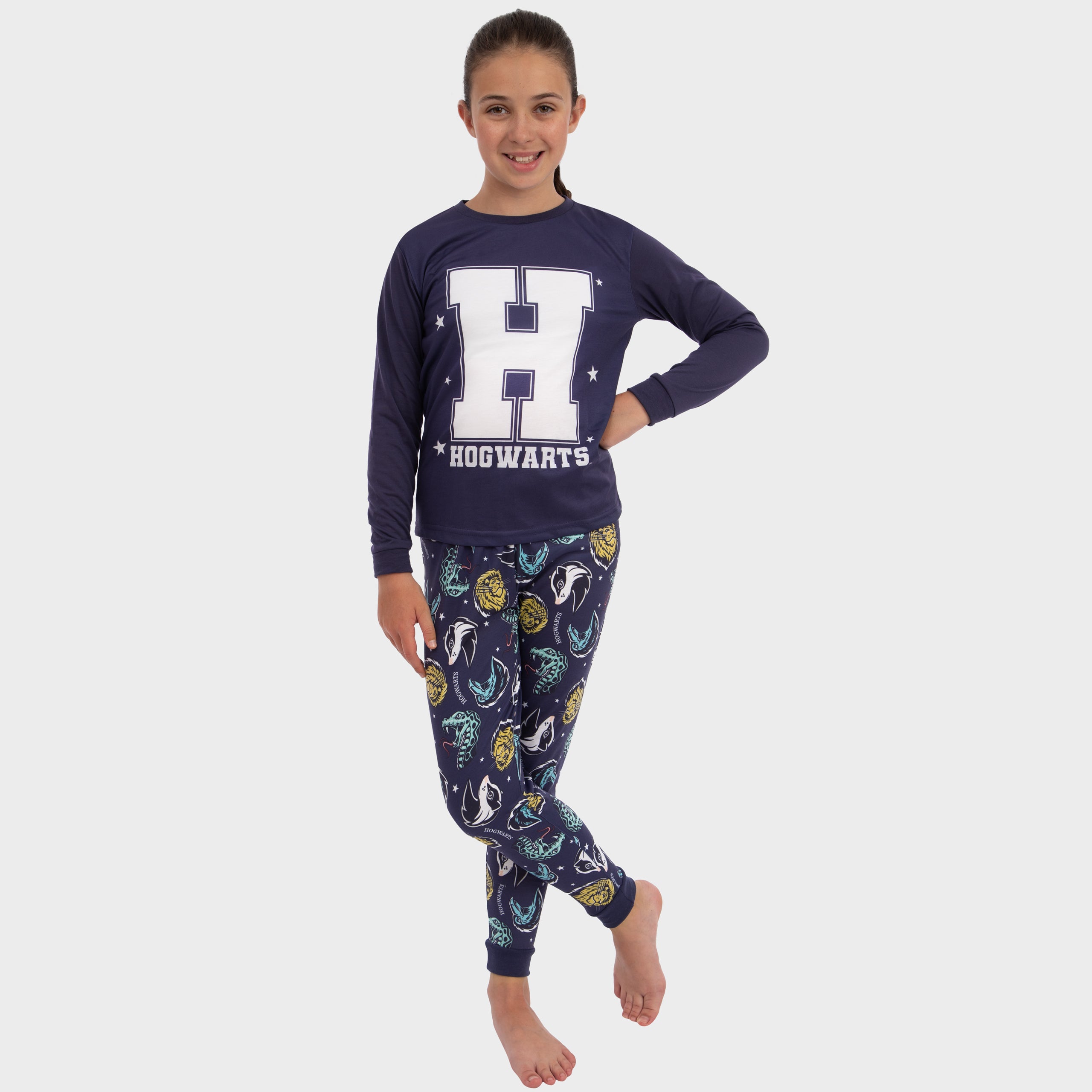 Harry Potter Long Sleeve Hogwarts Pyjamas
