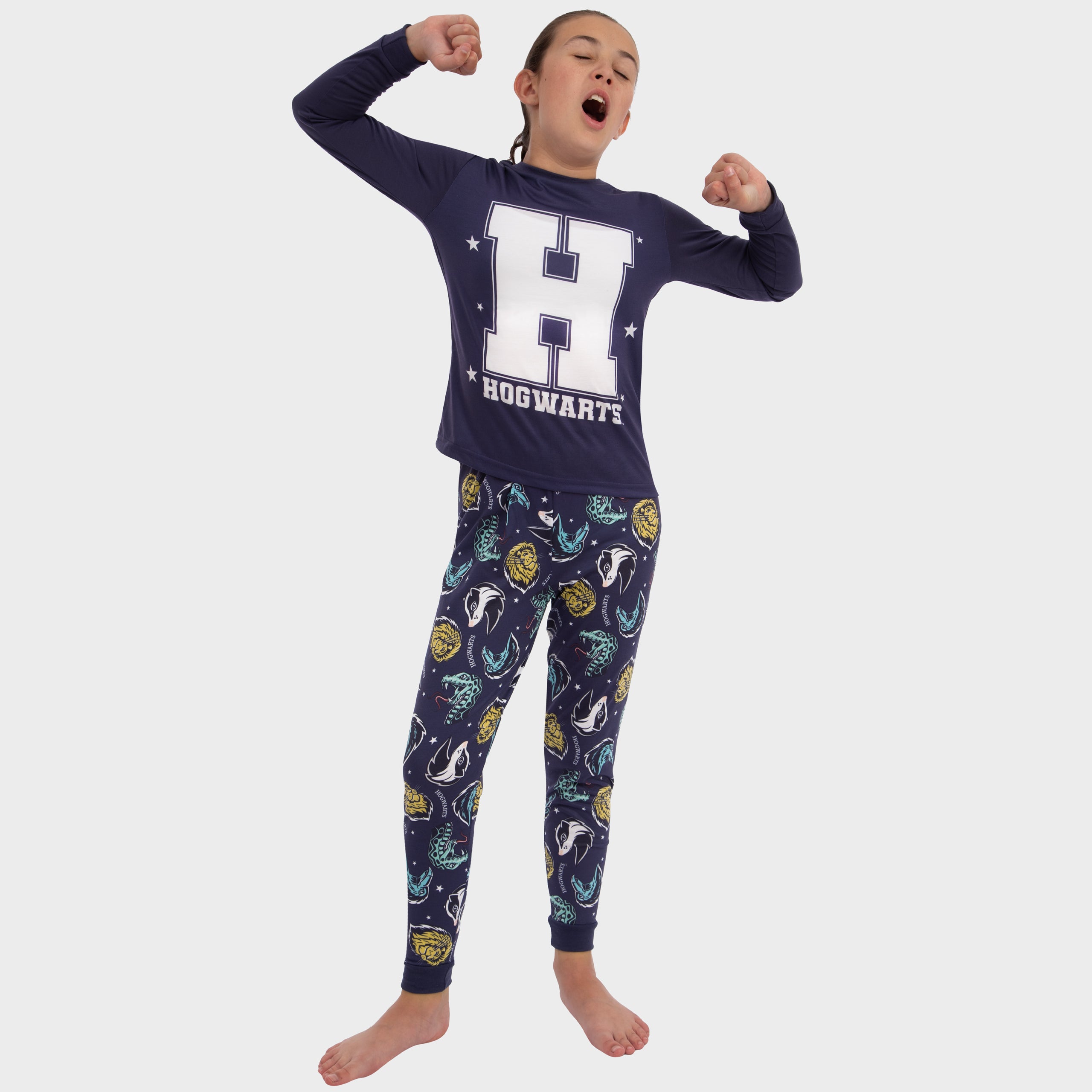 Harry Potter Long Sleeve Hogwarts Pyjamas