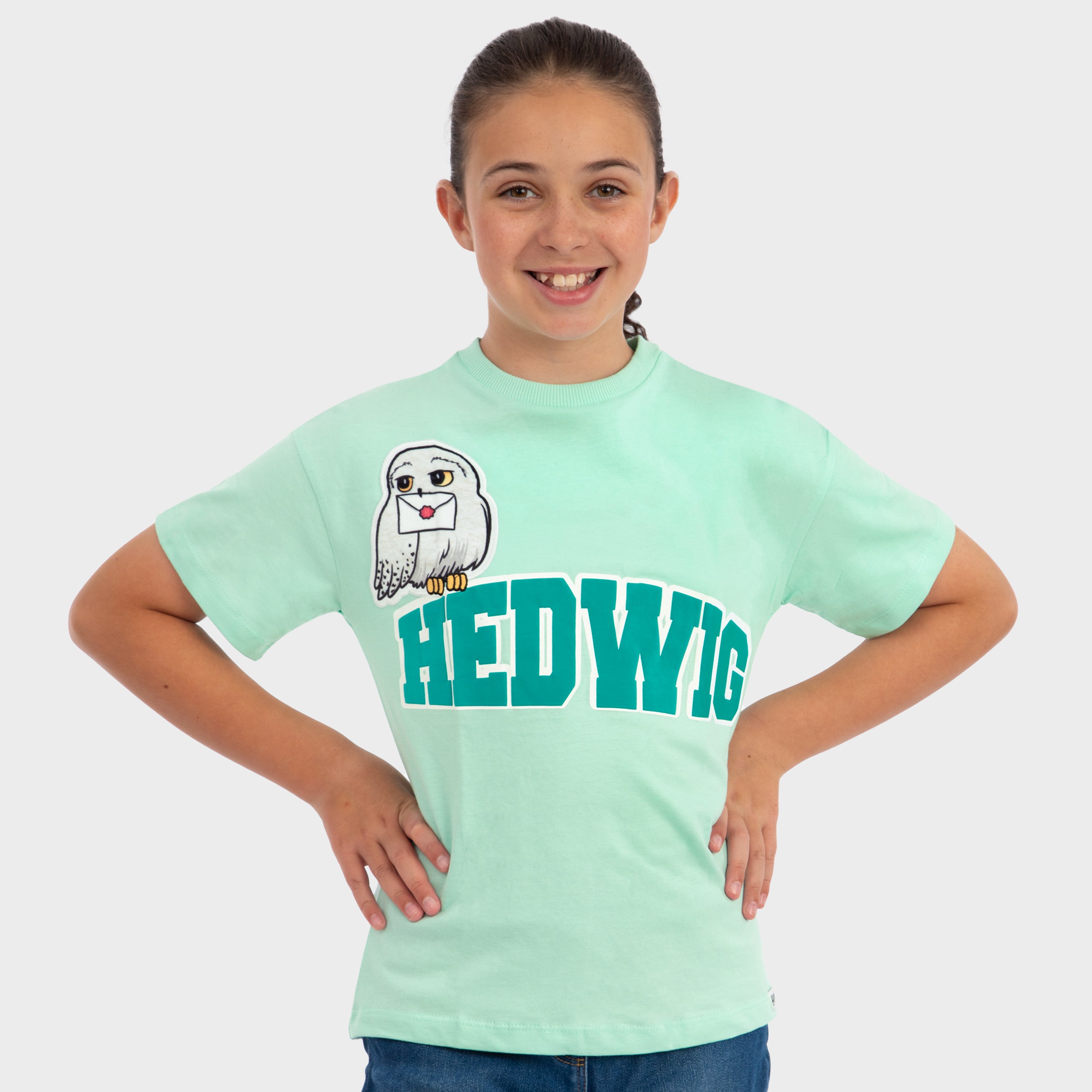 Harry Potter Short Sleeve Hedwig Boxy T-shirt