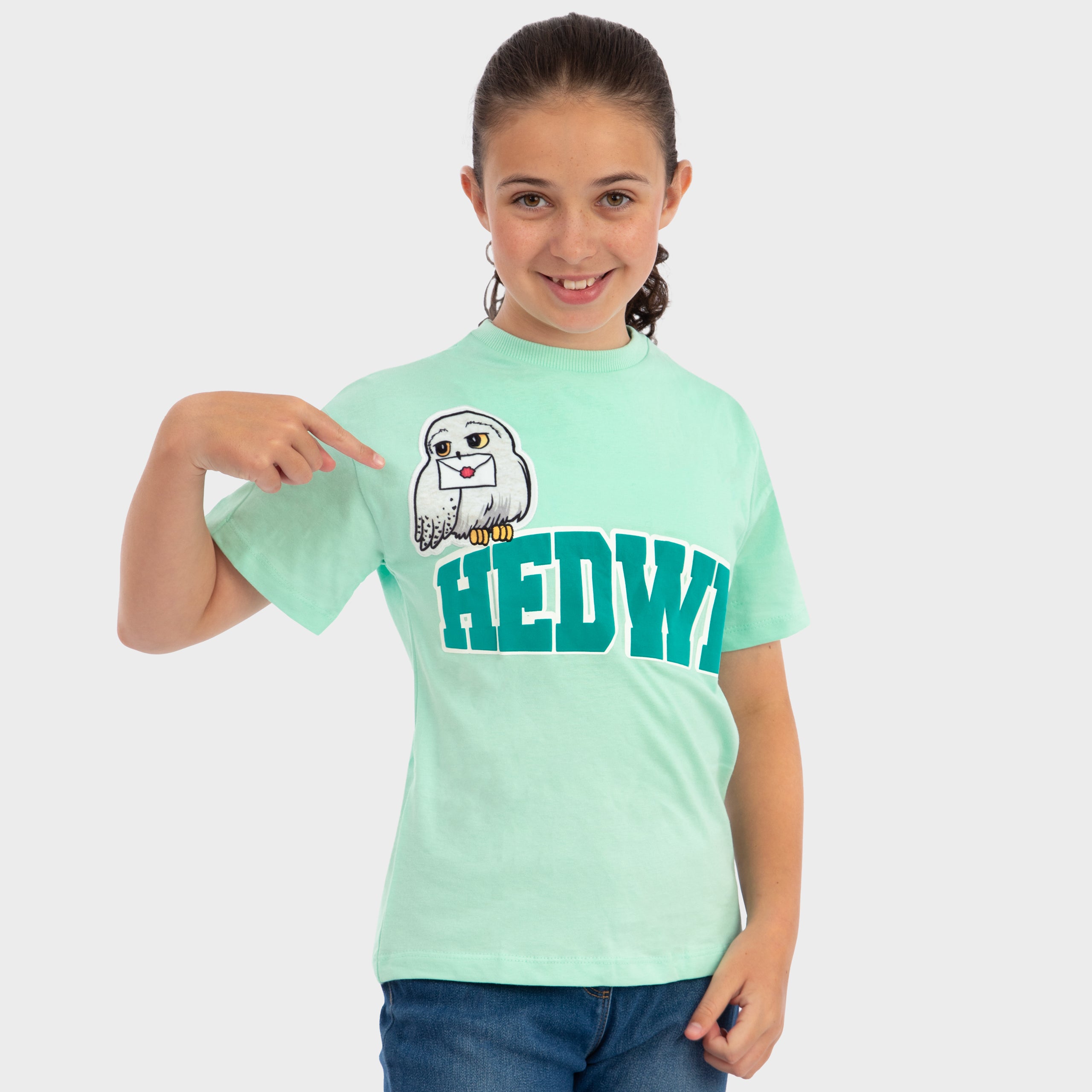 Harry Potter Short Sleeve Hedwig Boxy T-shirt