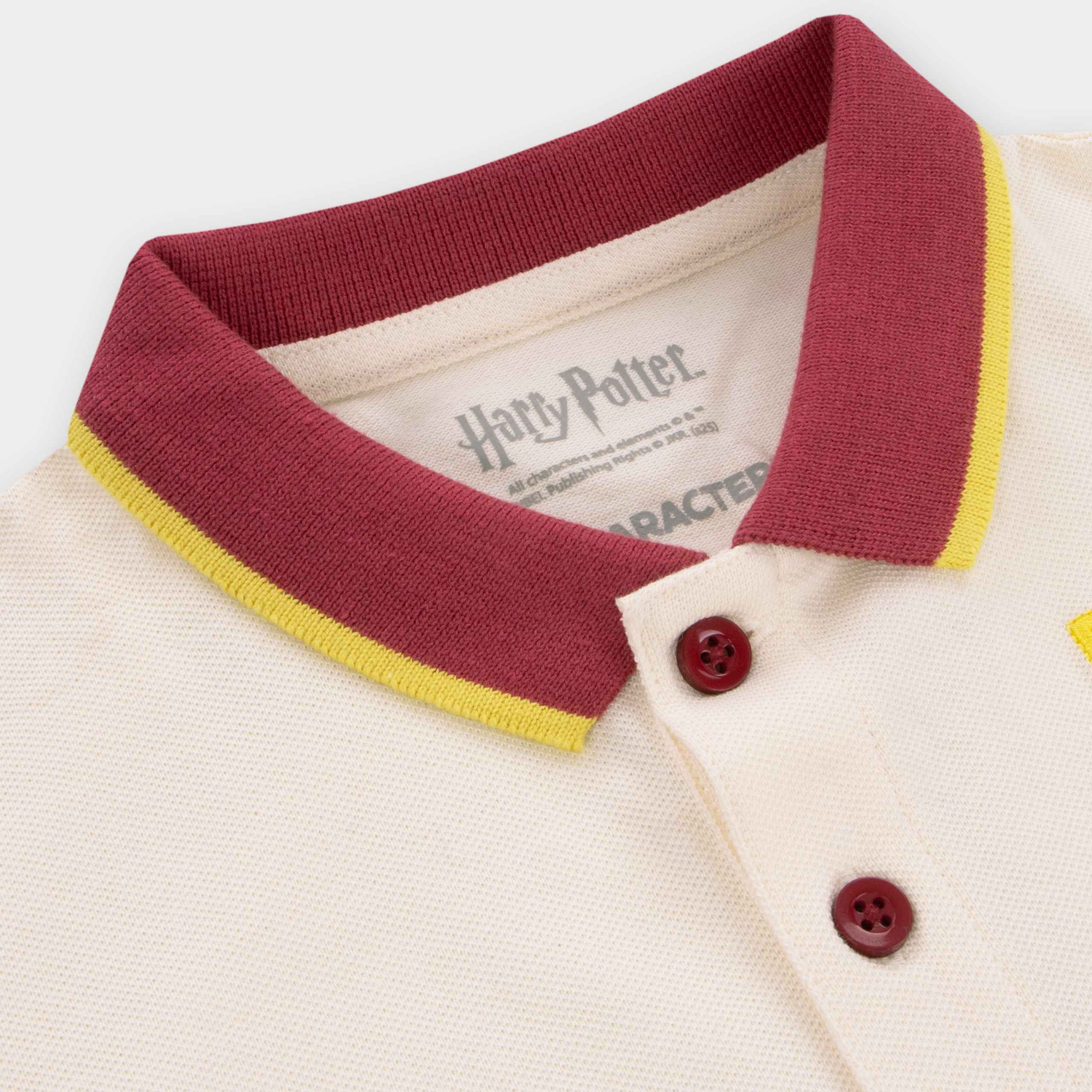 Harry Potter Long Sleeve Polo Shirt - Hogwarts Houses