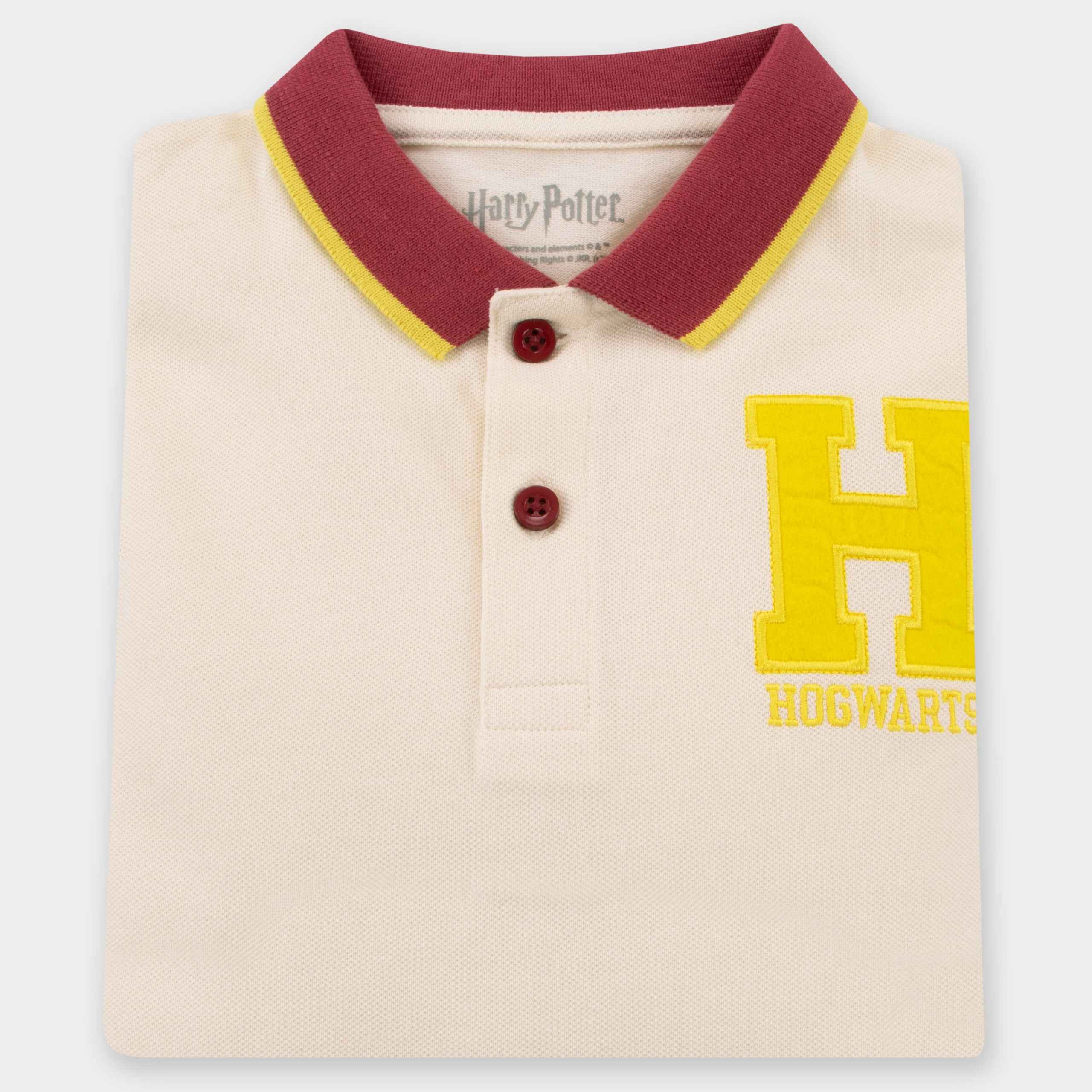 Harry Potter Long Sleeve Polo Shirt - Hogwarts Houses