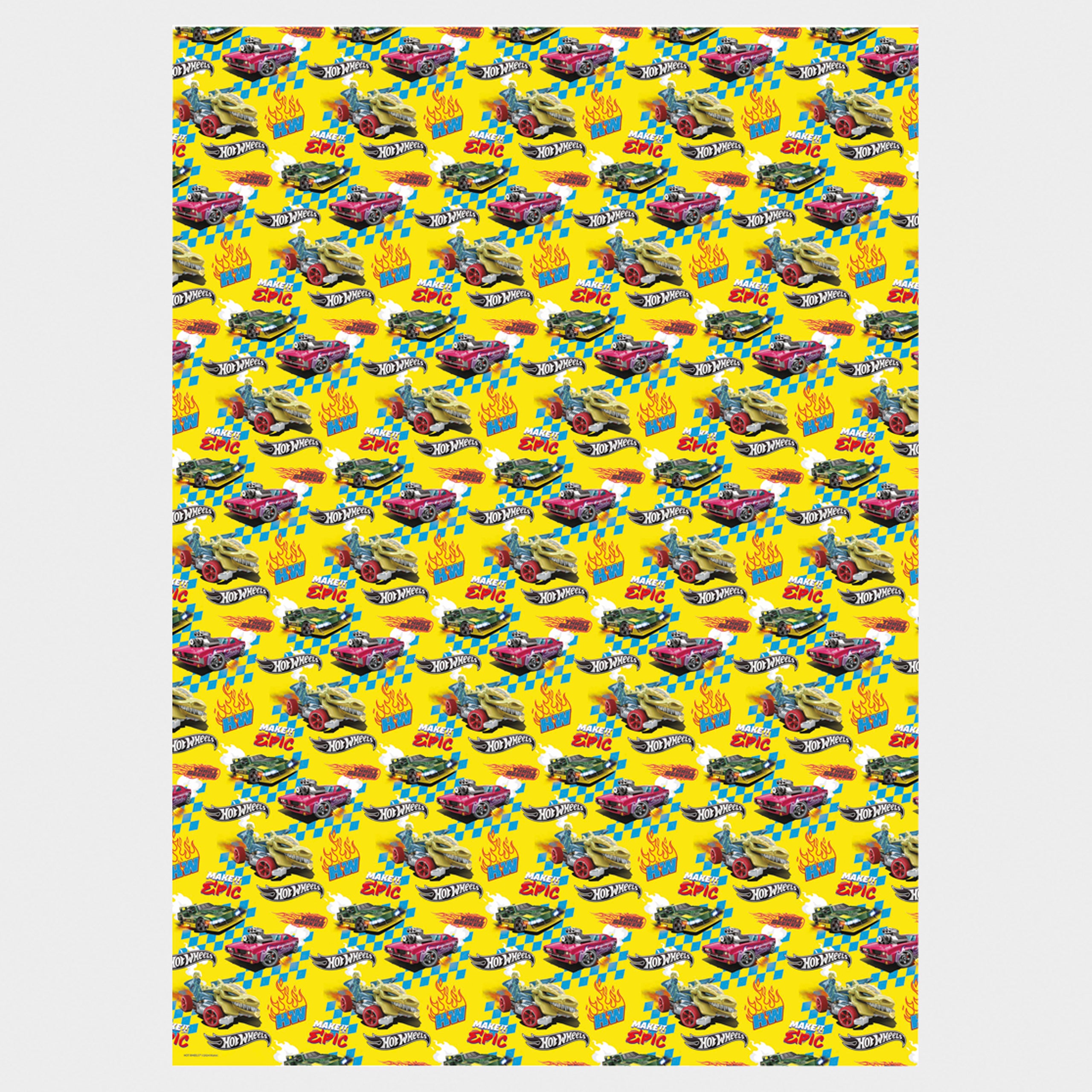 Hot Wheels Gift Wrap And Tags