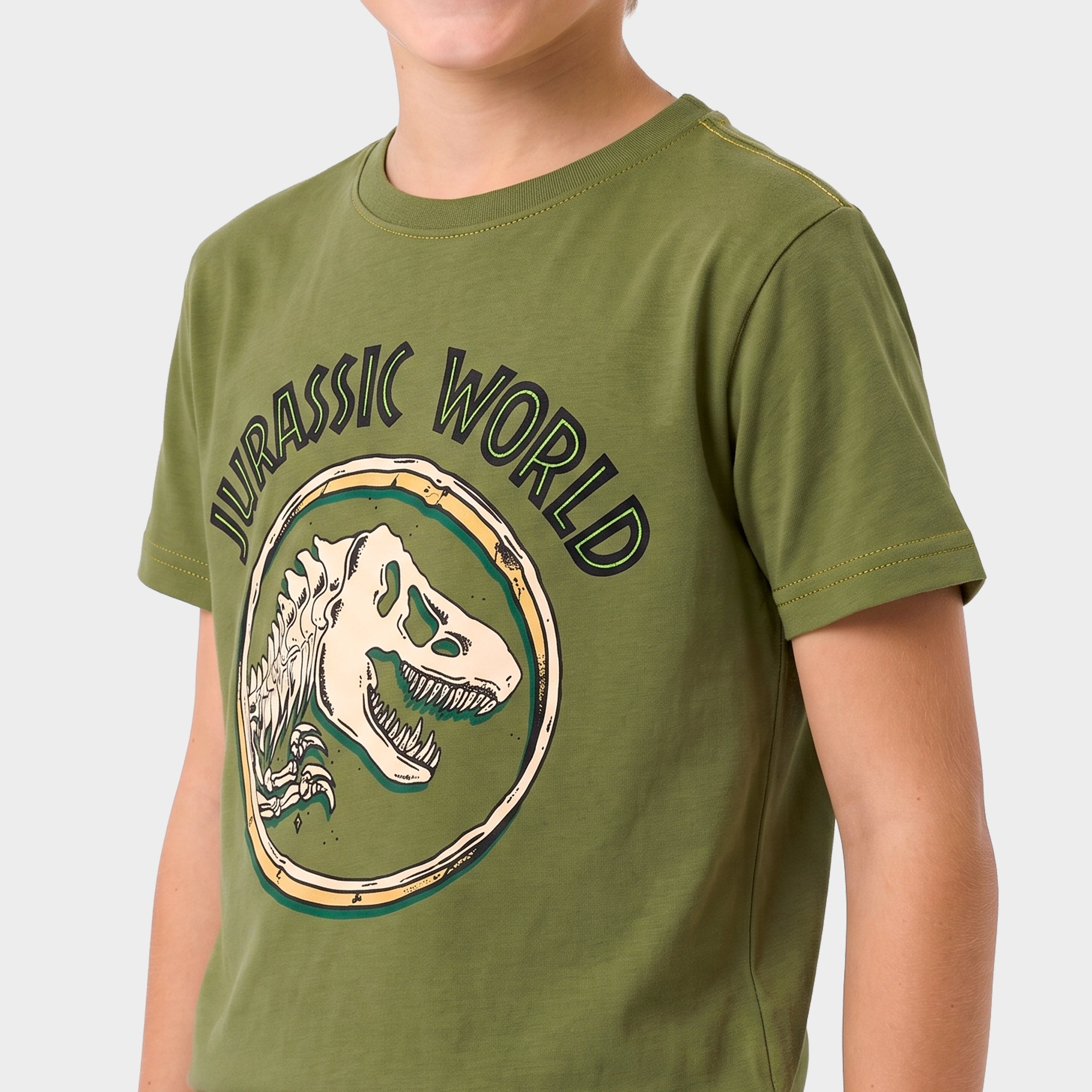 Jurassic World Green Dino Back Print T-Shirt