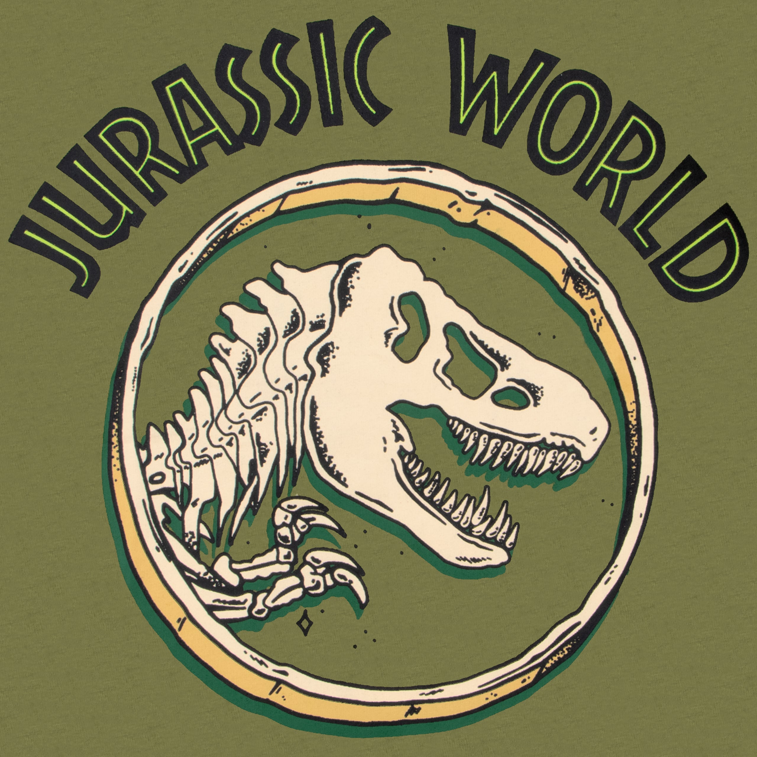 Jurassic World Green Dino Back Print T-Shirt