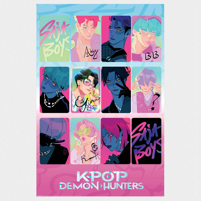 Kpop Demon Hunters Poster - Saja Boys