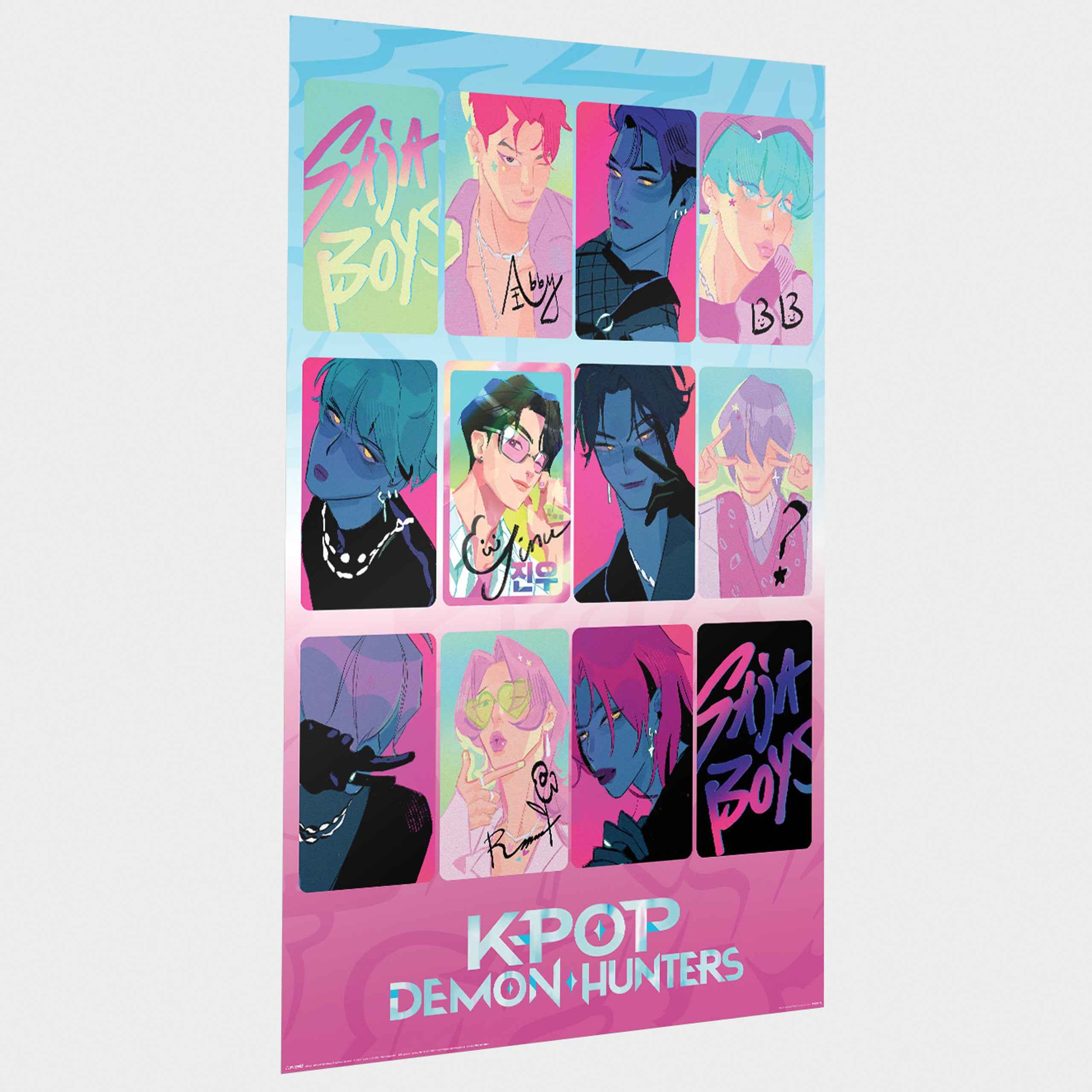 Kpop Demon Hunters Poster - Saja Boys