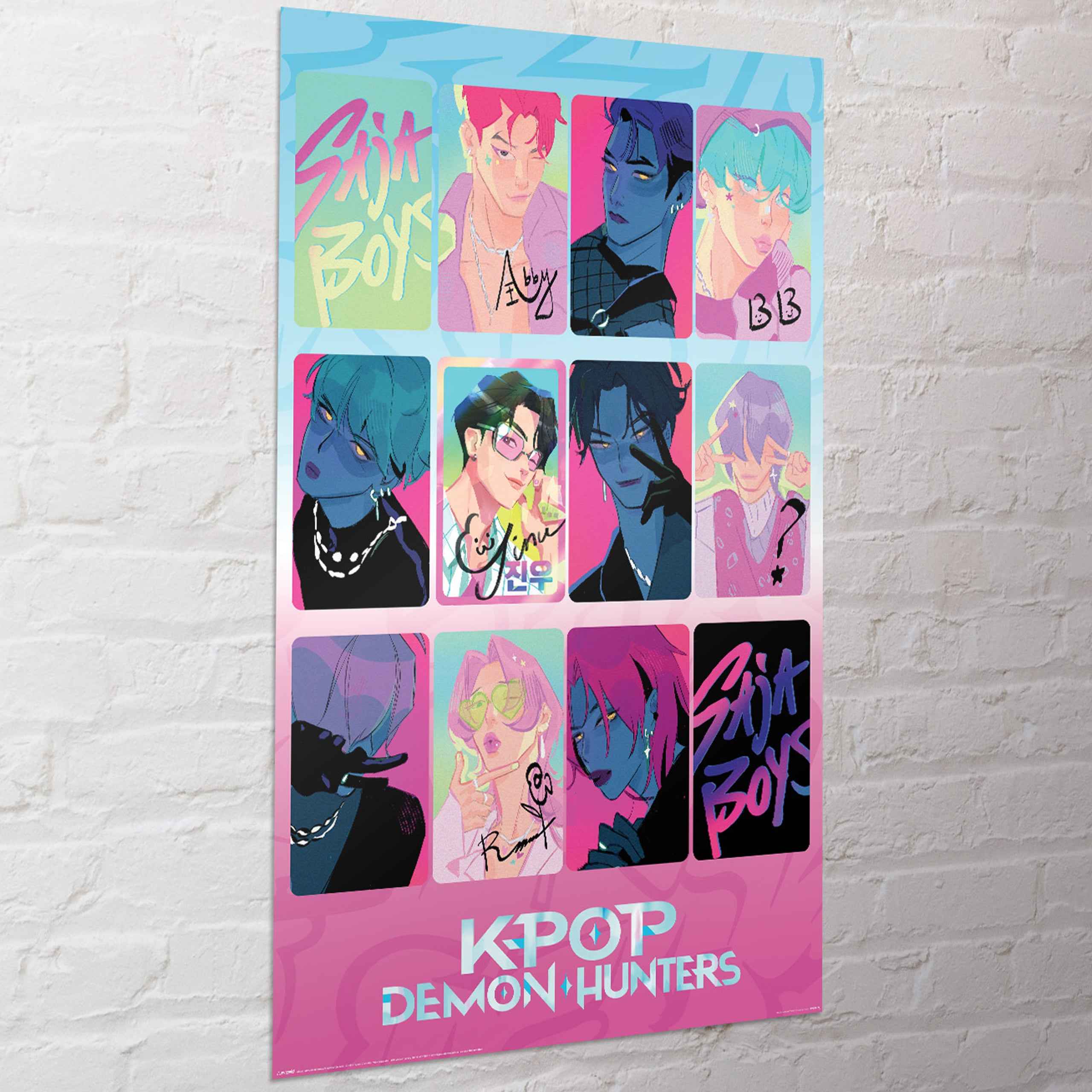 Kpop Demon Hunters Poster - Saja Boys