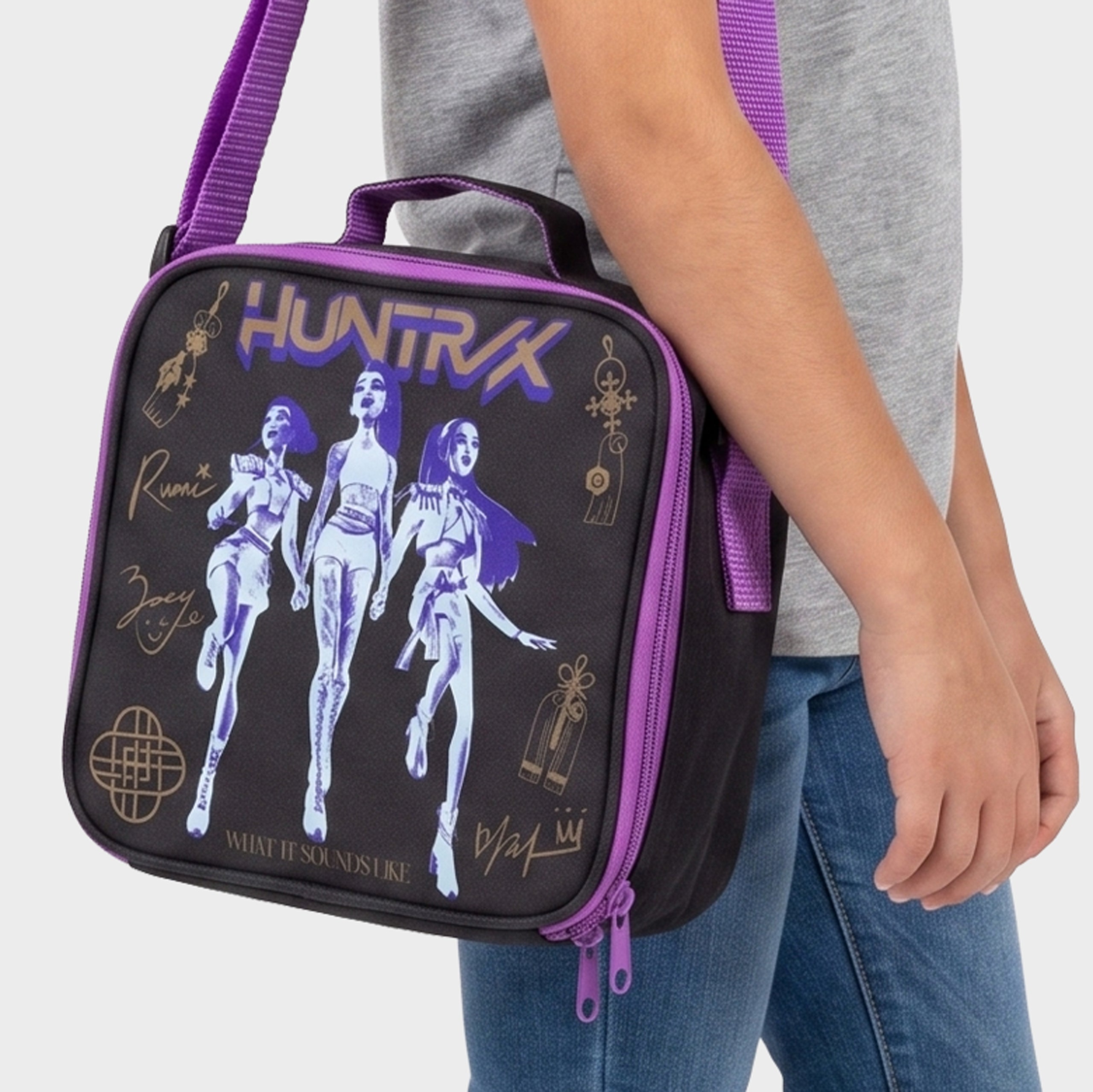 KPop Demon Hunters Rumi, Zoey & Mira Lunch Bag