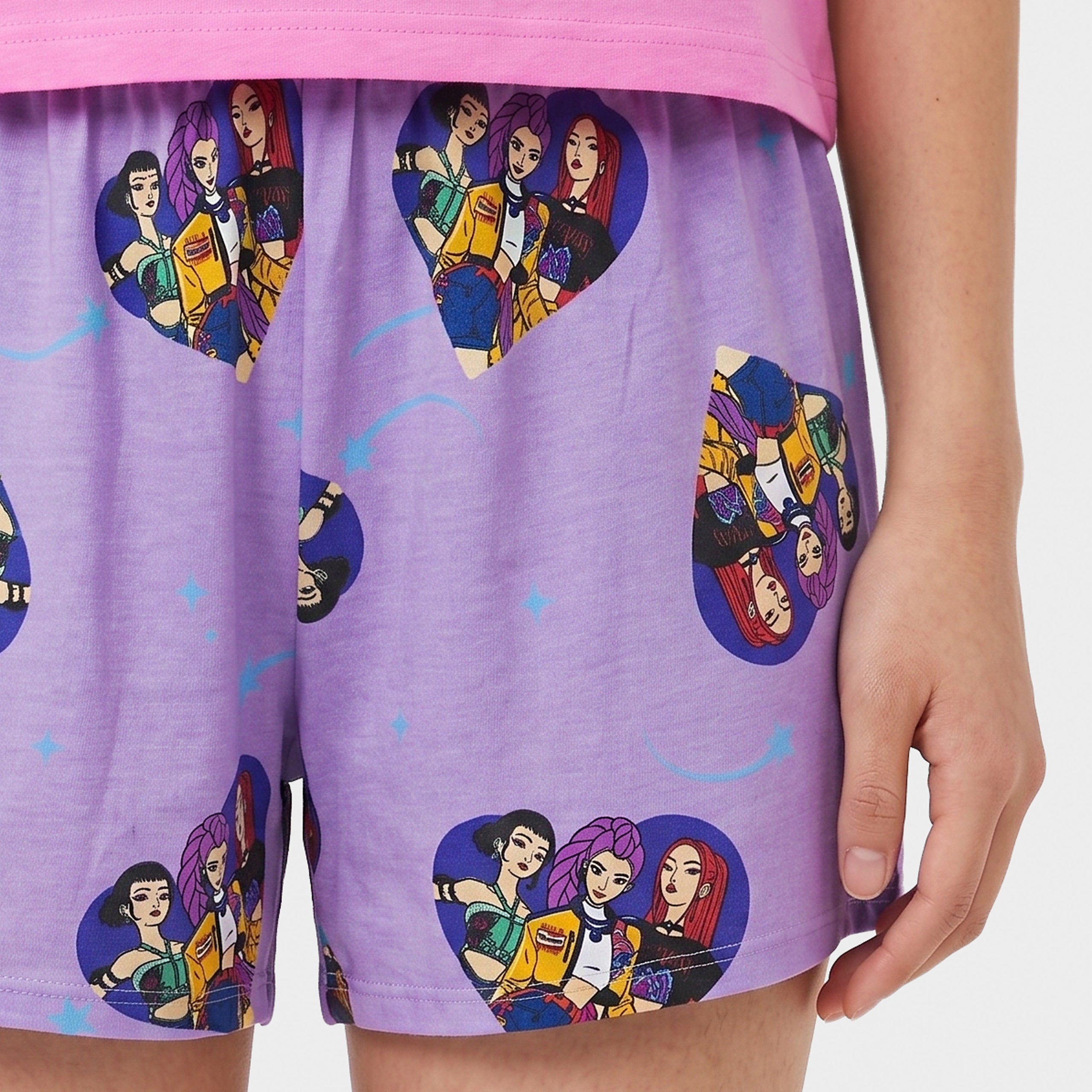 Kpop Demon Hunters Huntrix Short Pyjamas