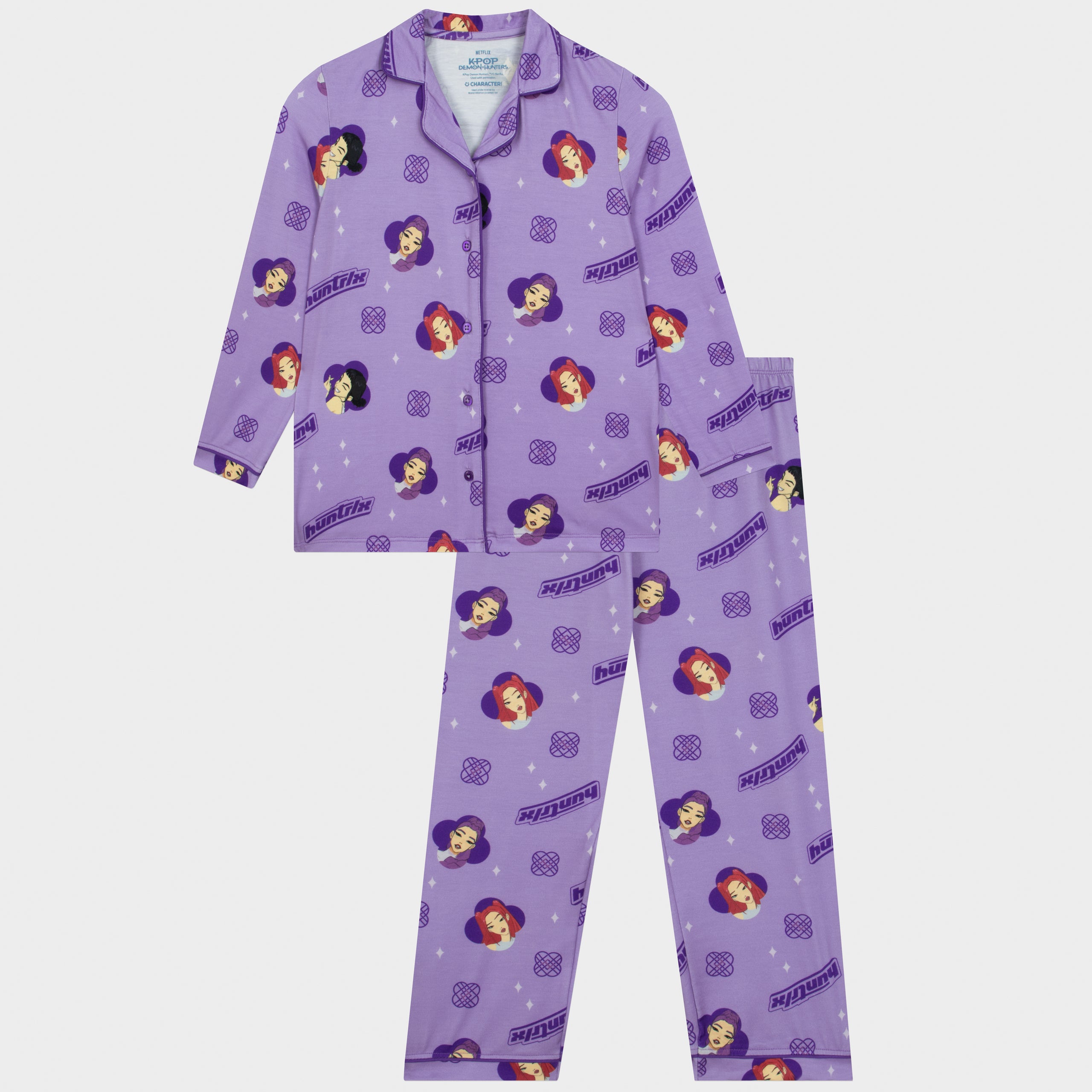 KPop Demon Hunters Button Down Pyjamas