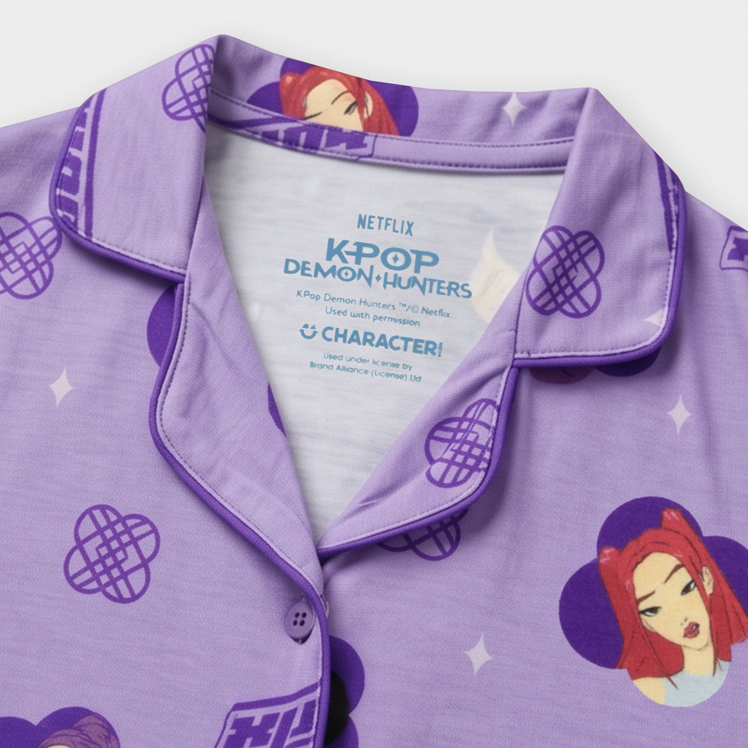 KPop Demon Hunters Button Down Pyjamas