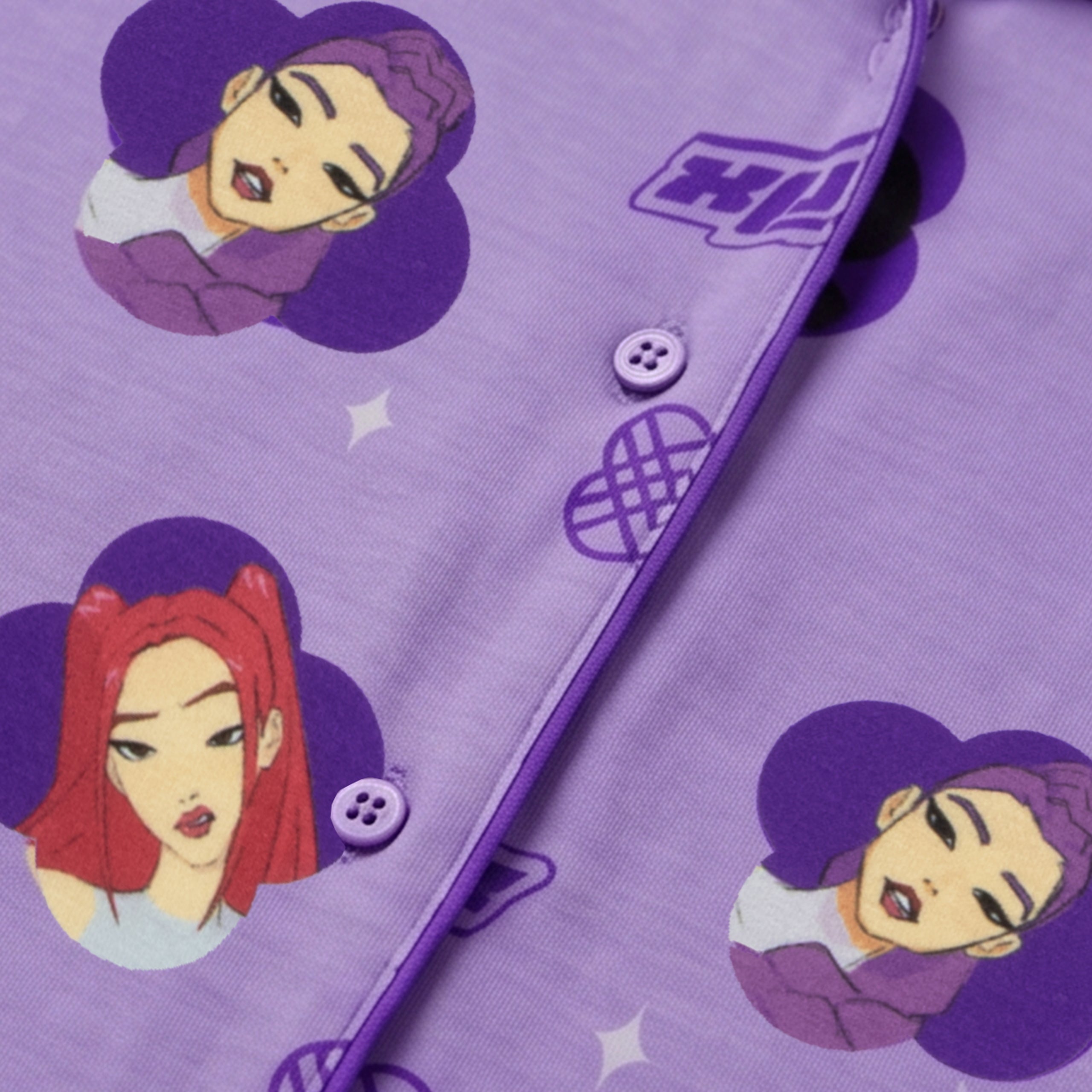 KPop Demon Hunters Button Down Pyjamas