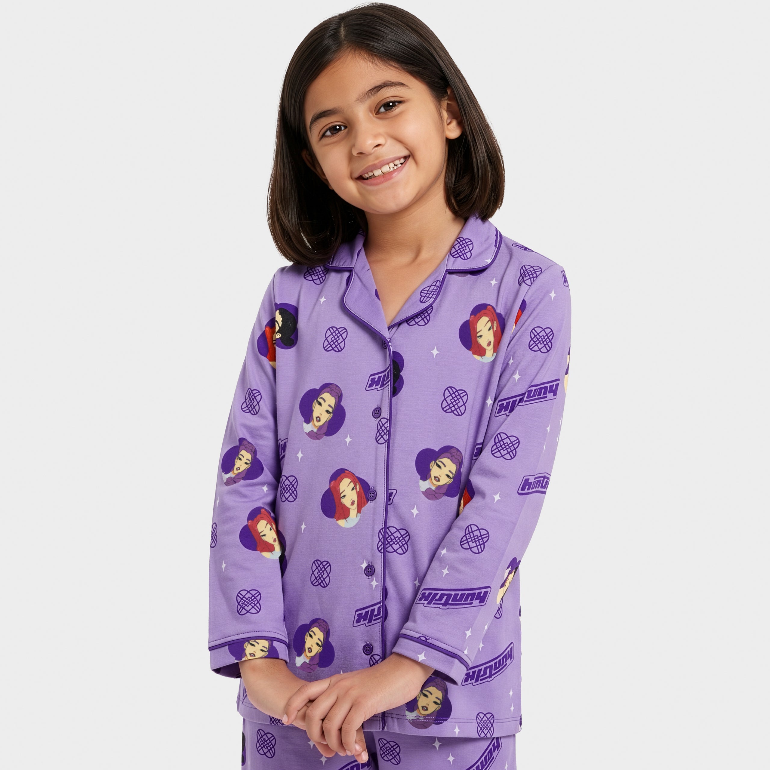 KPop Demon Hunters Button Down Pyjamas