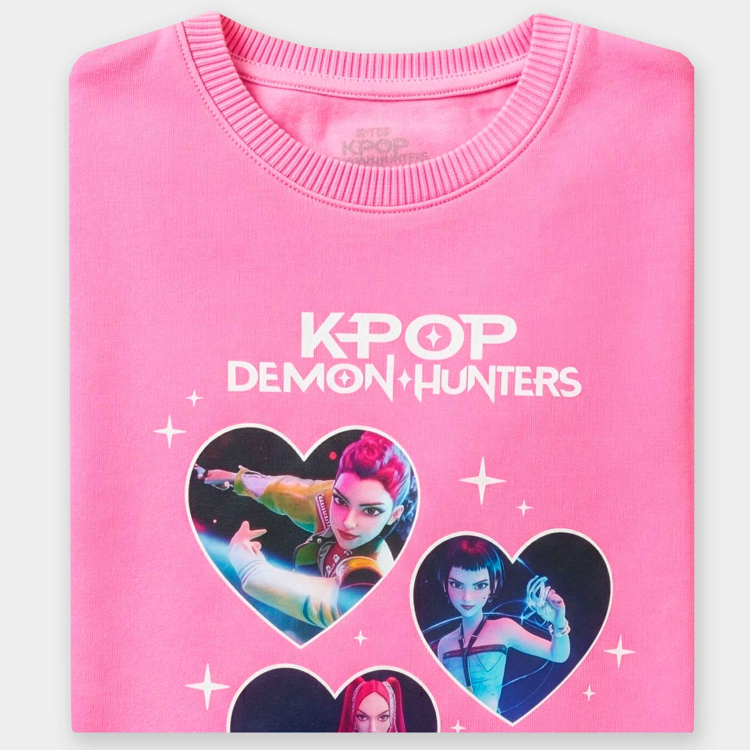 KPop Demon Hunters Sweatshirt- Hearts