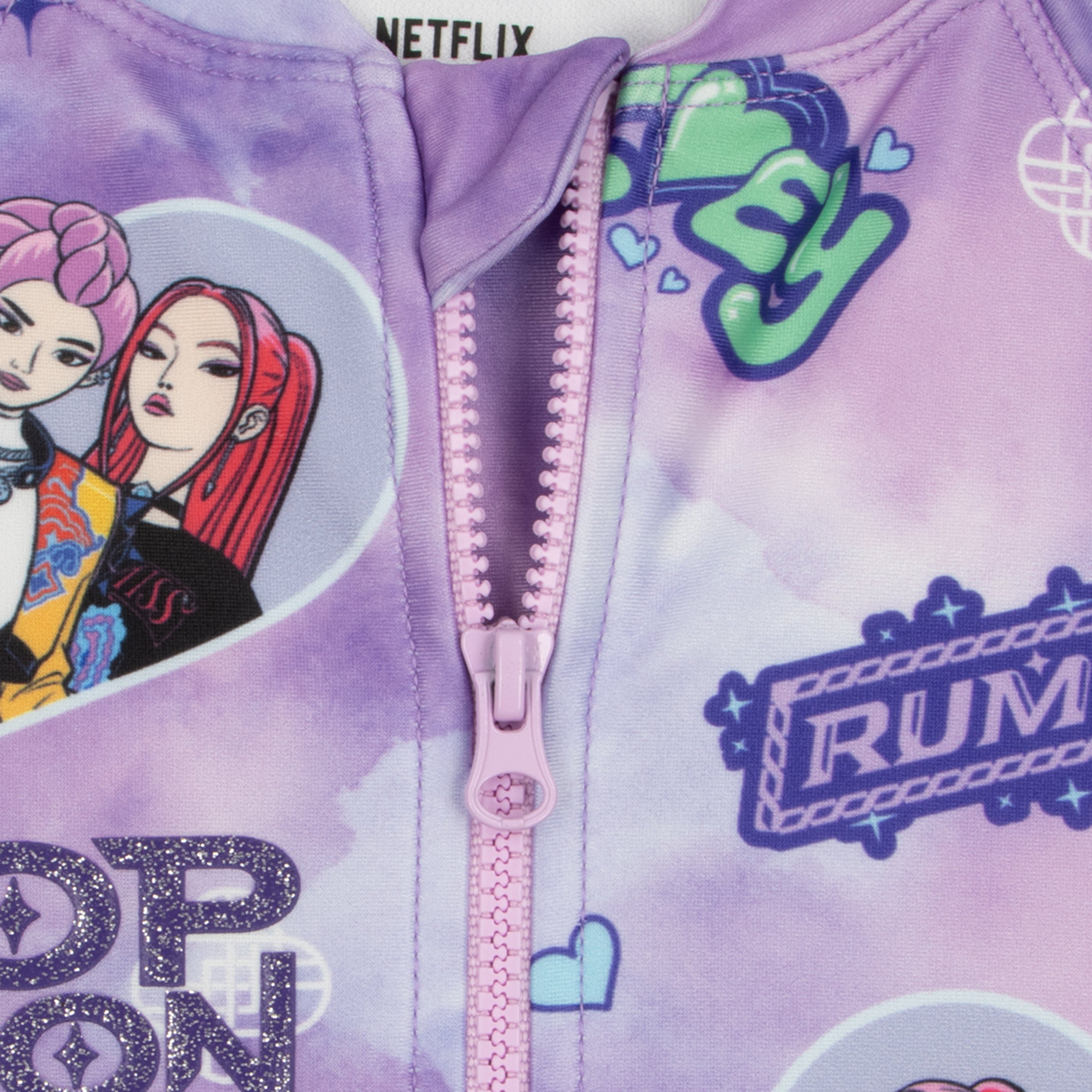 KPop Demon Hunters Tie Dye Swimsuit And Scrunchie Set