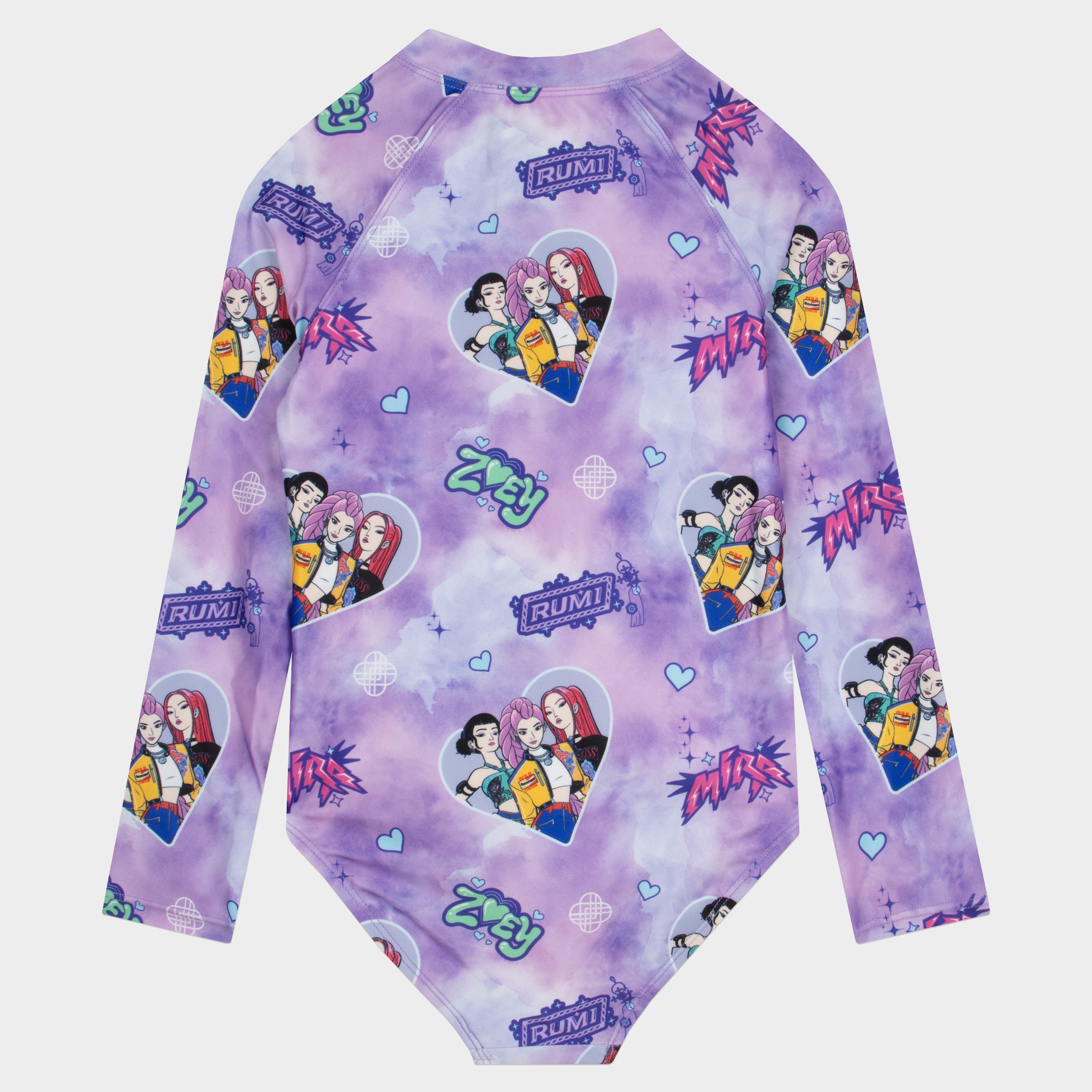KPop Demon Hunters Tie Dye Swimsuit And Scrunchie Set
