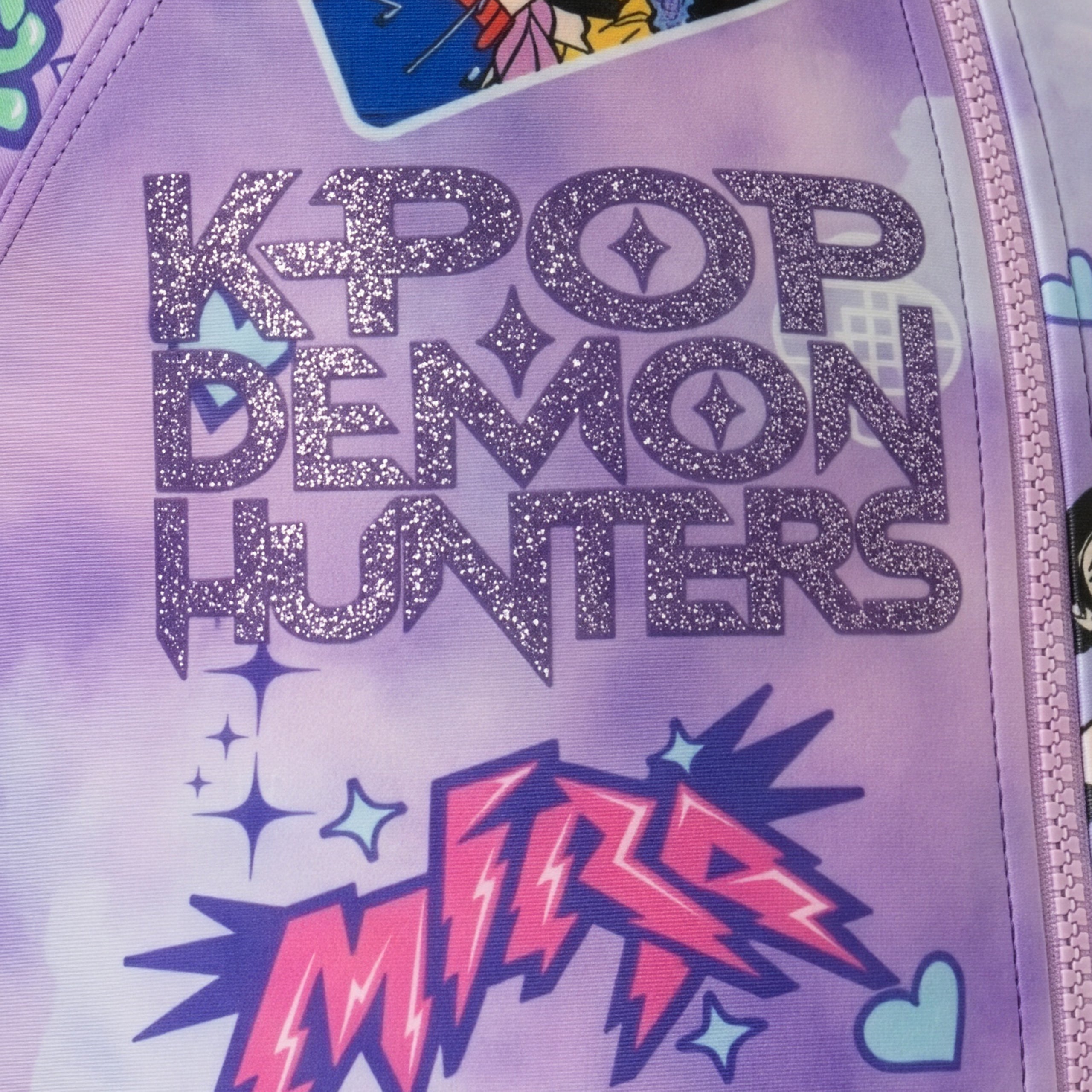 KPop Demon Hunters Tie Dye Swimsuit And Scrunchie Set