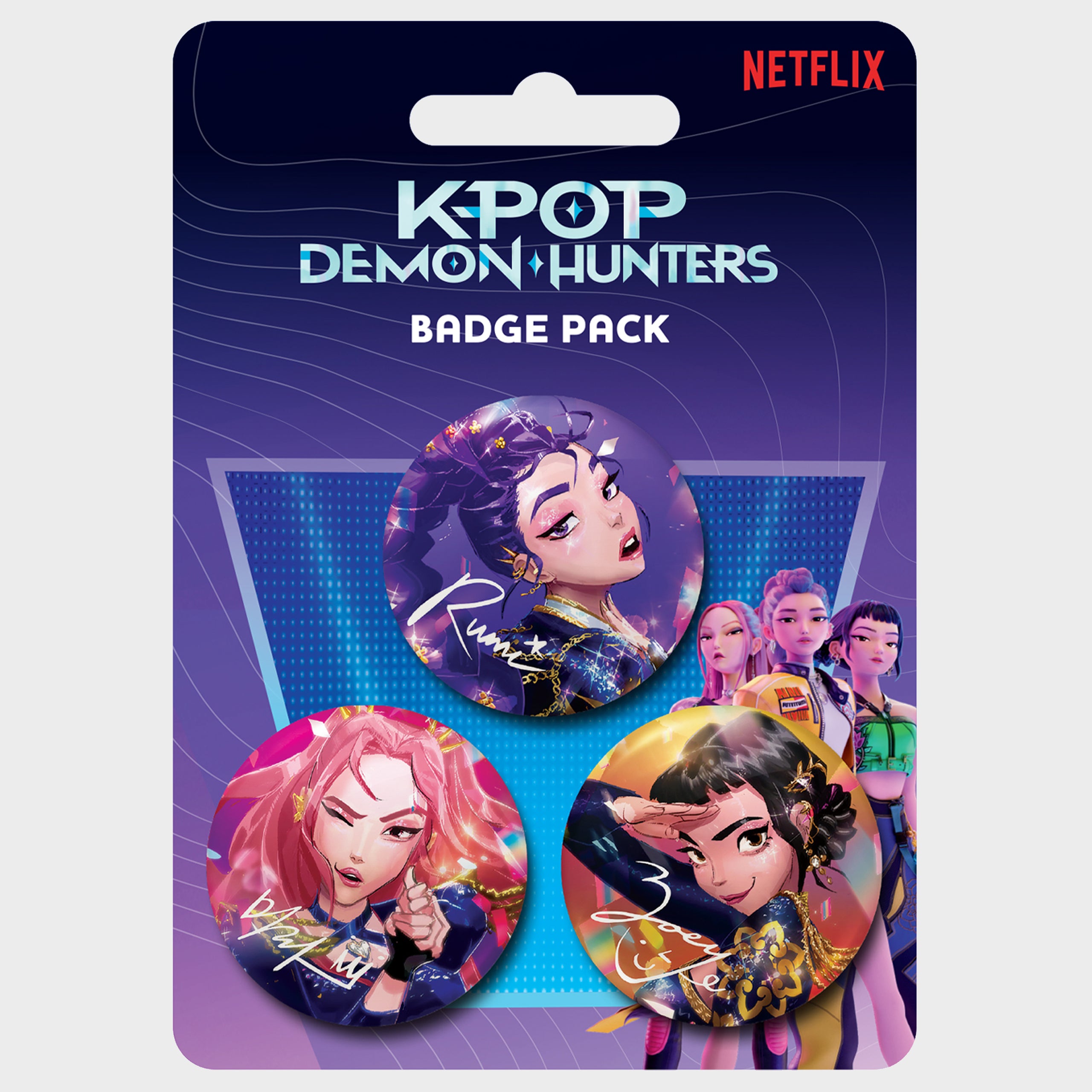 Kpop Demon Hunters Stationery - Badge Pack Of 3