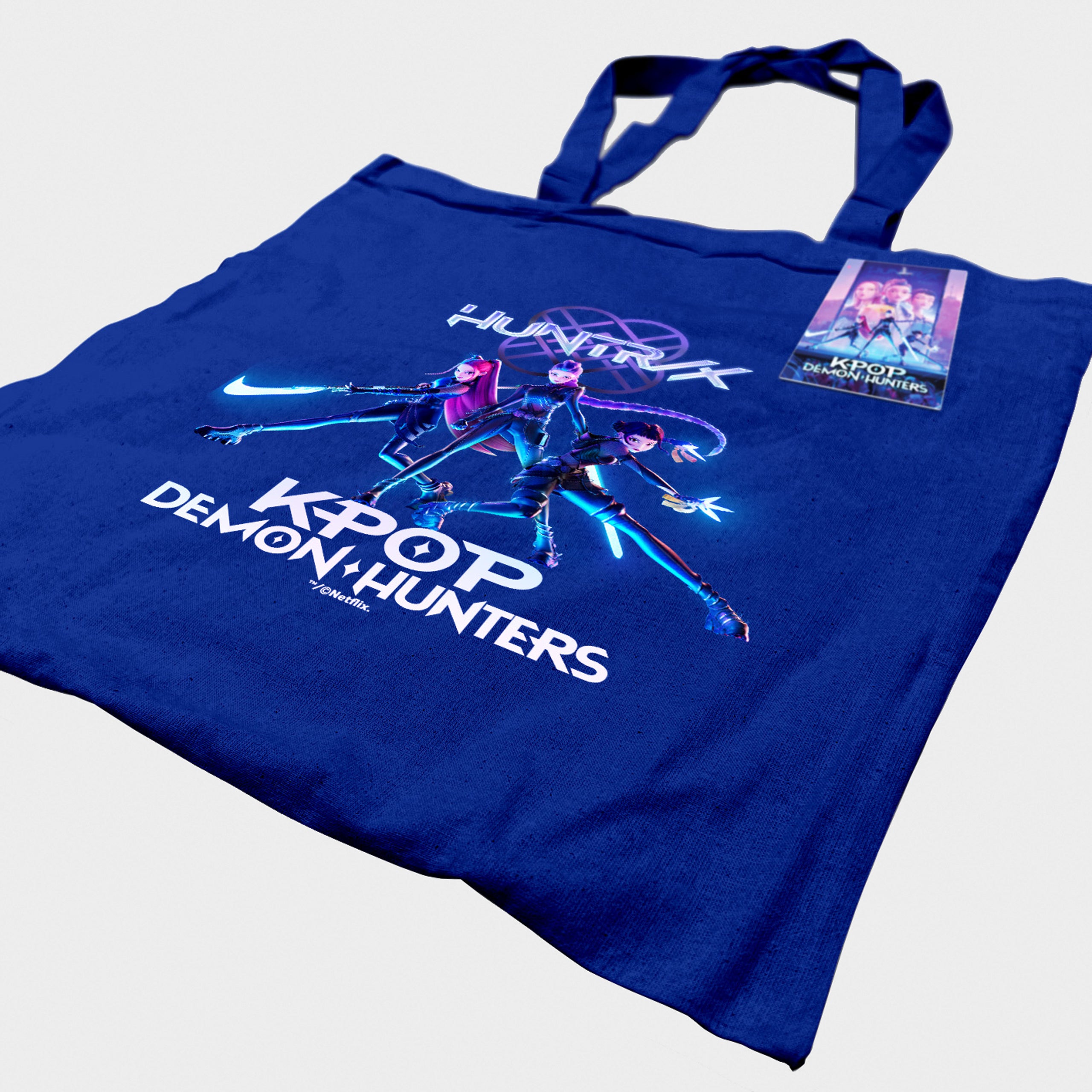 Kpop Demon Hunters Trio Navy Tote Bag