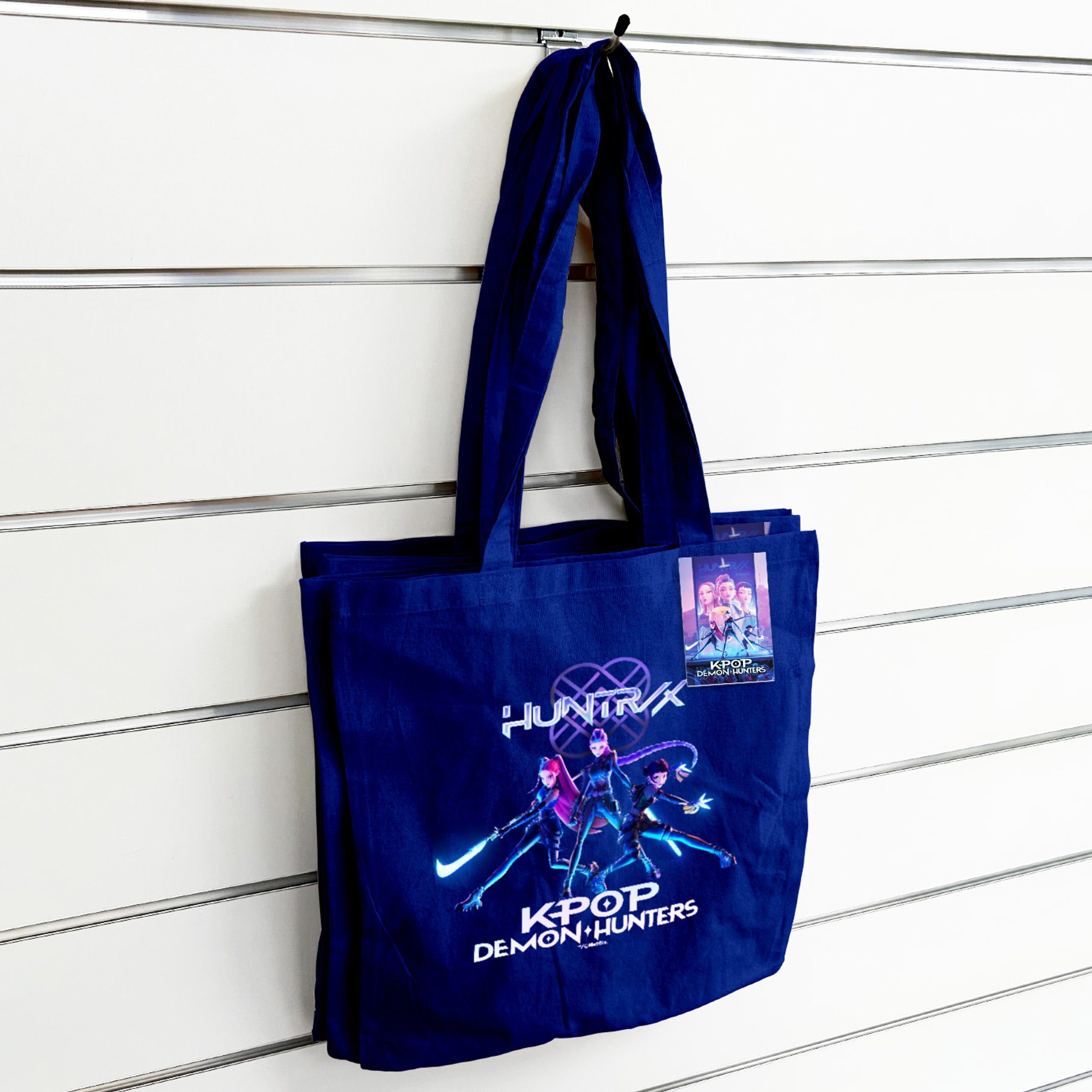 Kpop Demon Hunters Trio Navy Tote Bag