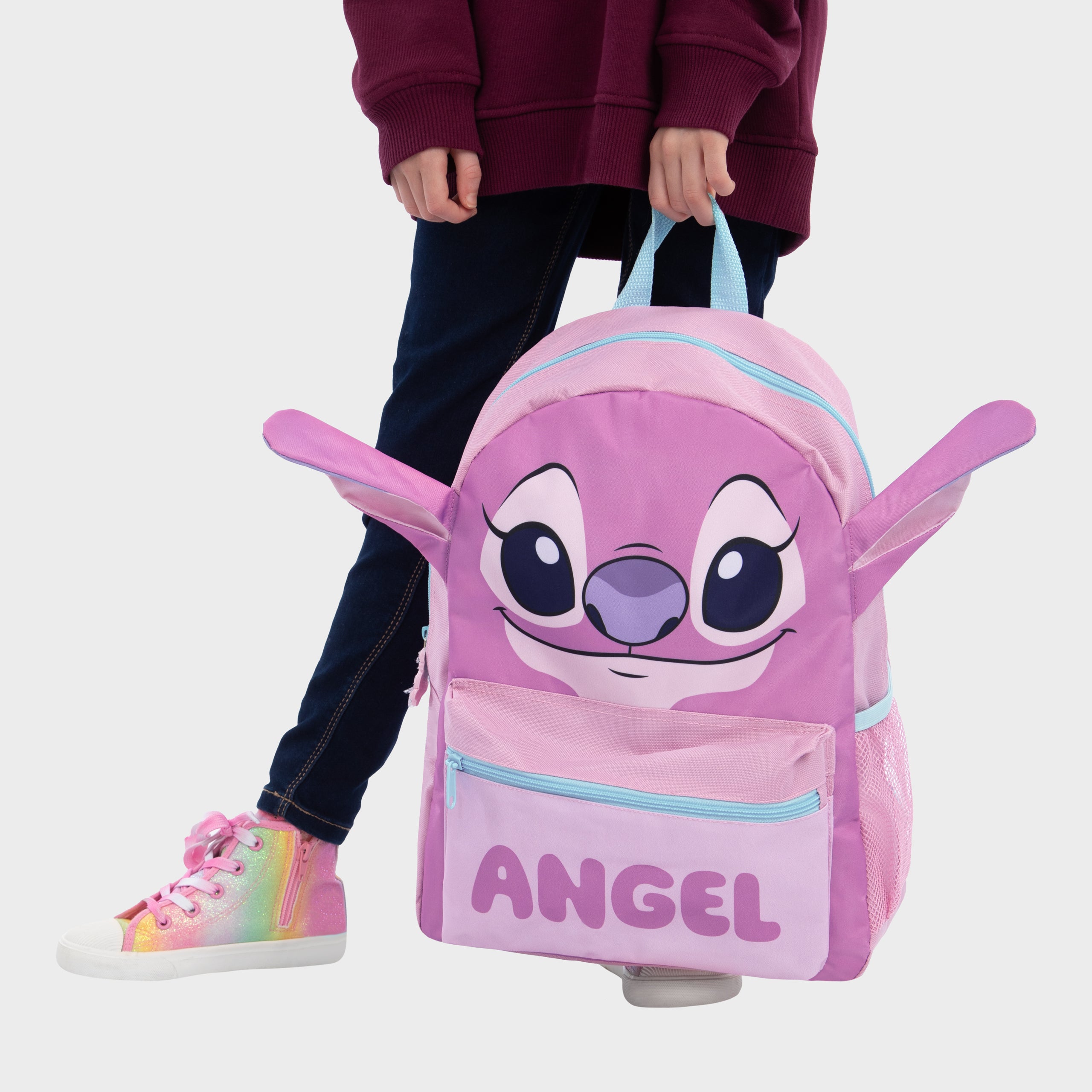 Lilo & Stitch Angel Backpack | Angel Disney Bag For Girls | Pink