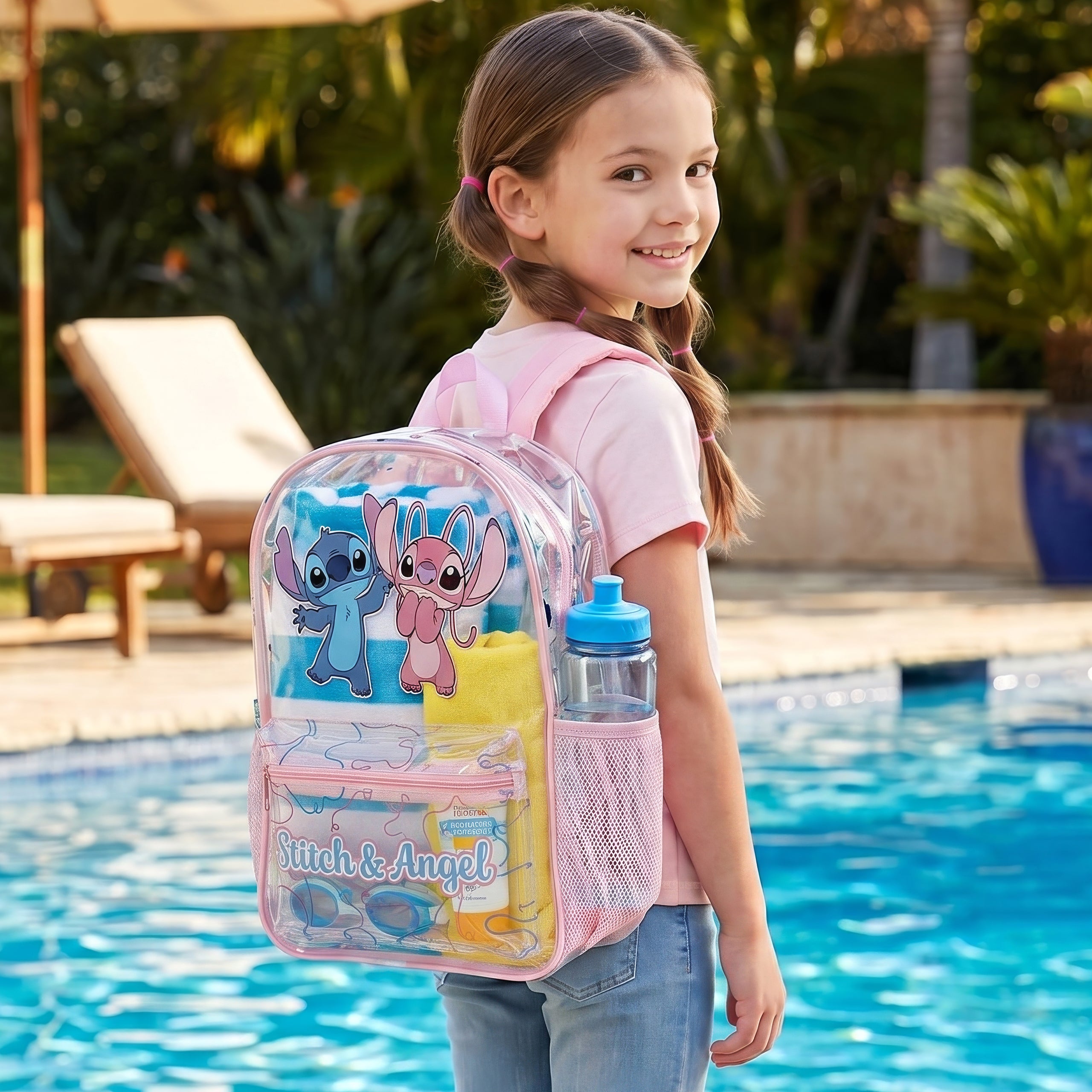 Disney Lilo & Stitch Transparent Backpack