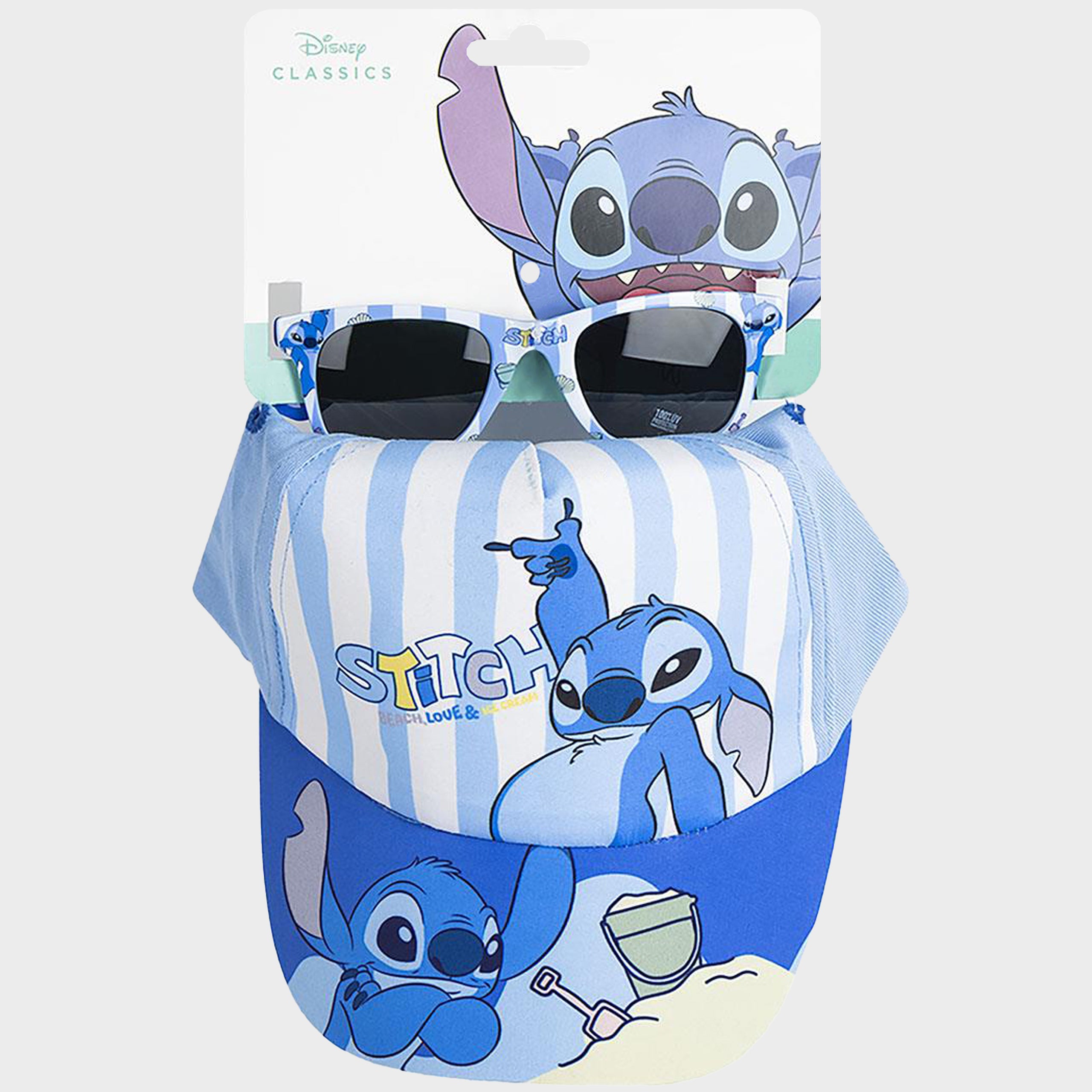 Blue Lilo & Stitch Cap And Sunglasses Set
