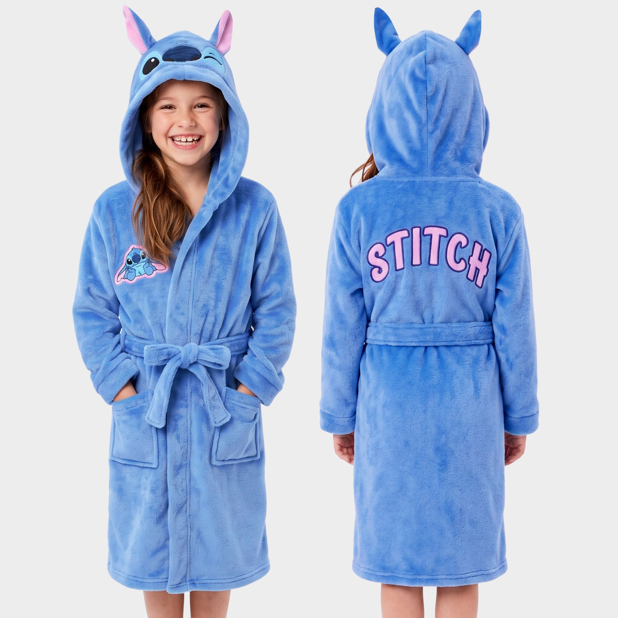 Disney Lilo And Stitch Dressing Gown - 3D Ears