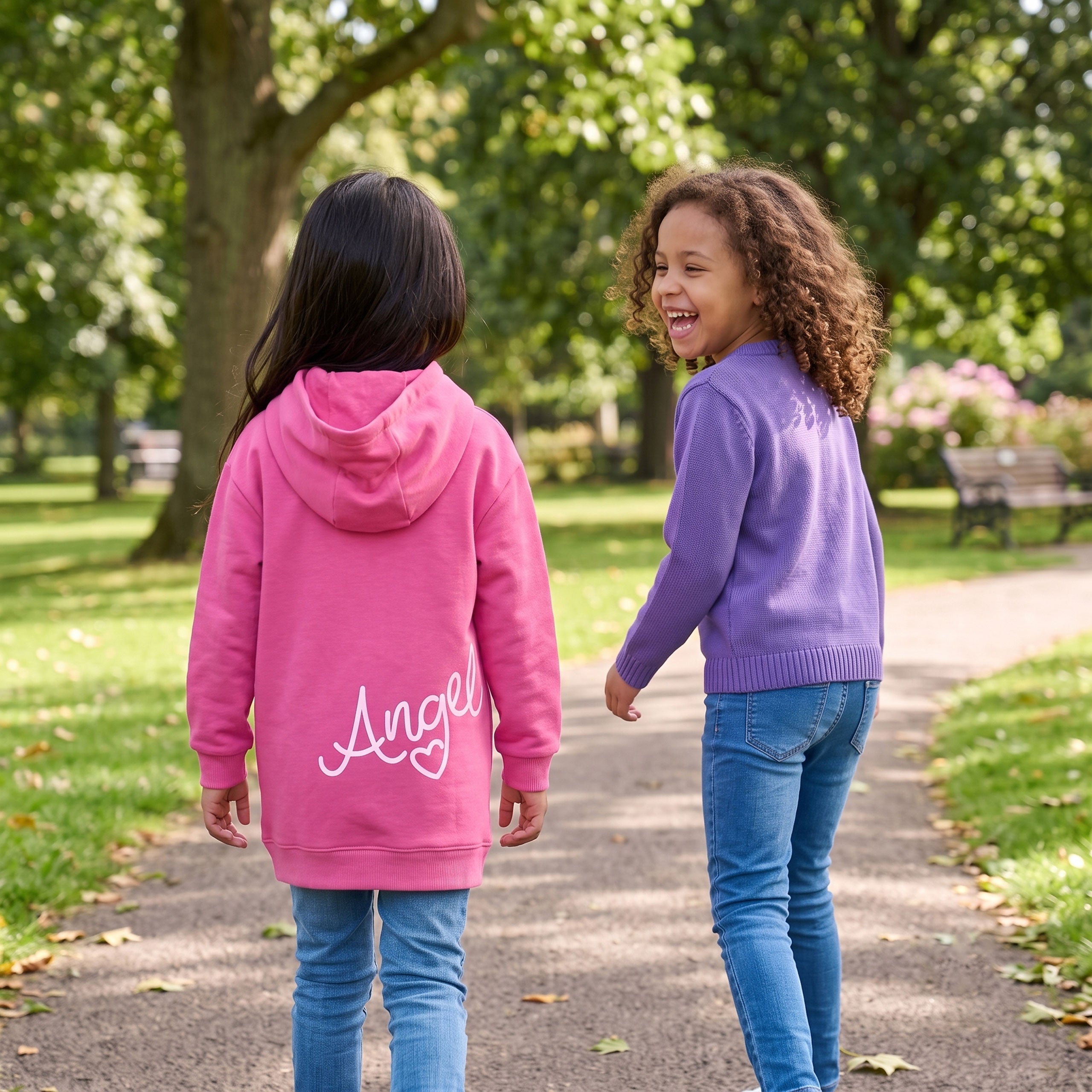 Lilo And Stitch Longline Hoodie - Angel