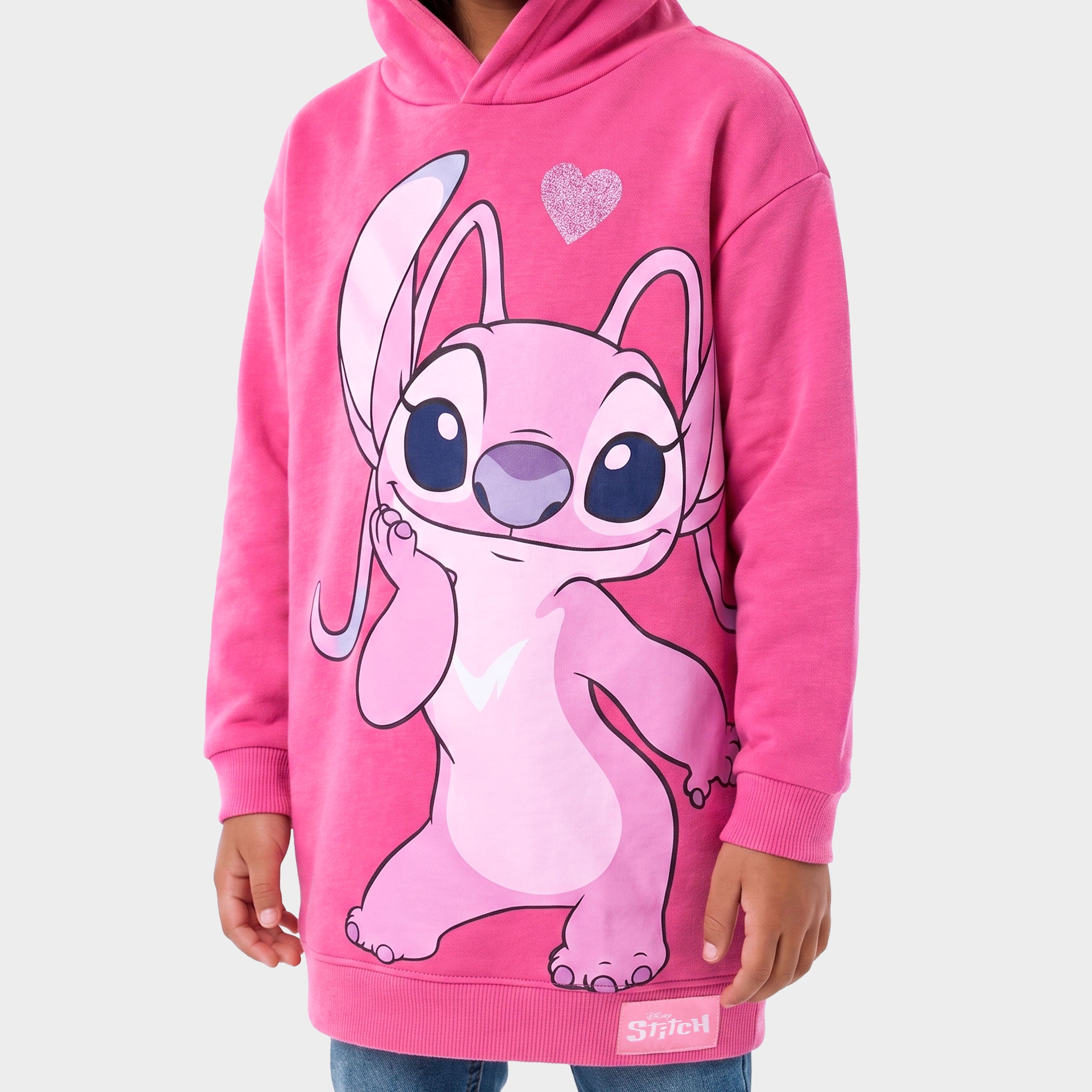 Lilo And Stitch Longline Hoodie - Angel