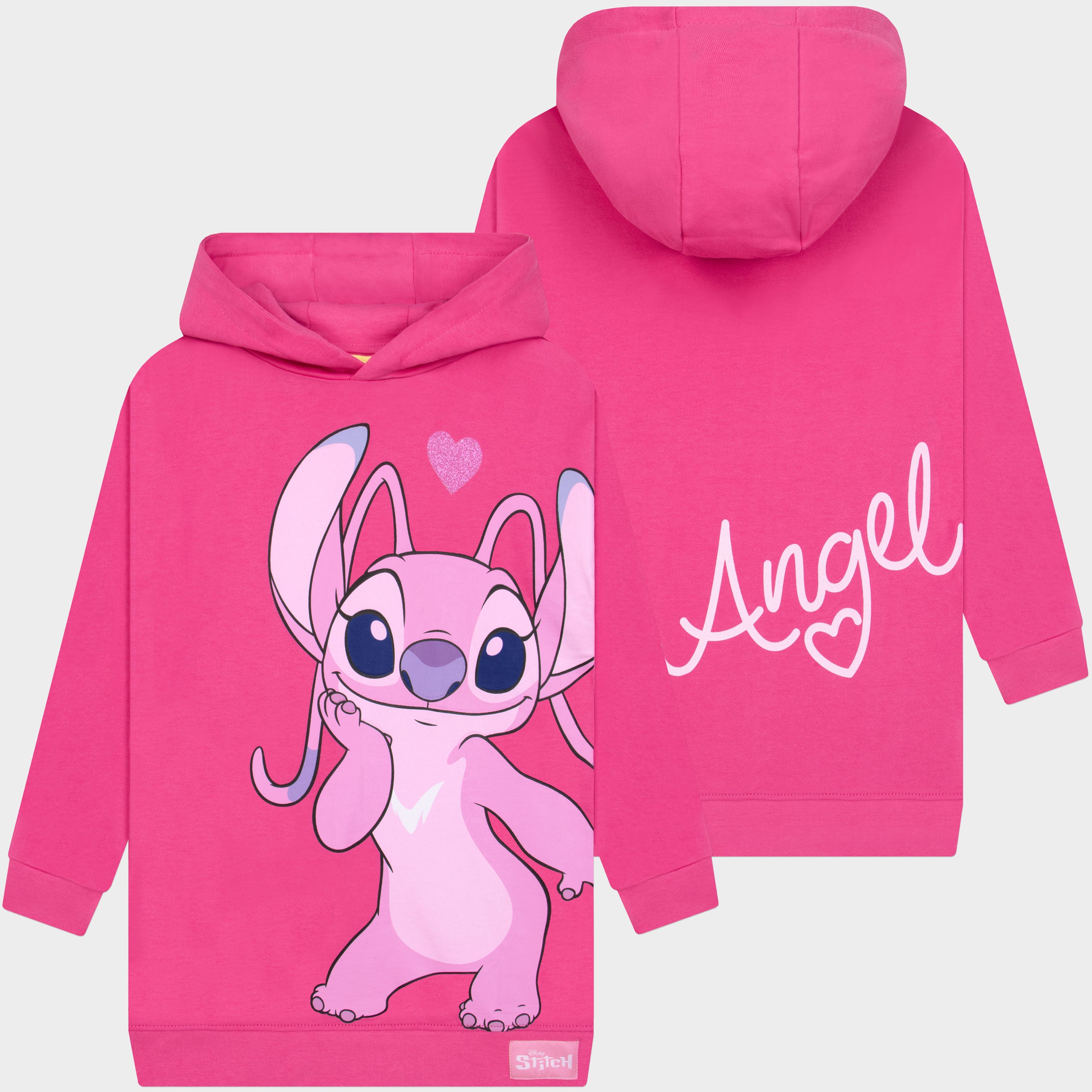 Lilo And Stitch Longline Hoodie - Angel