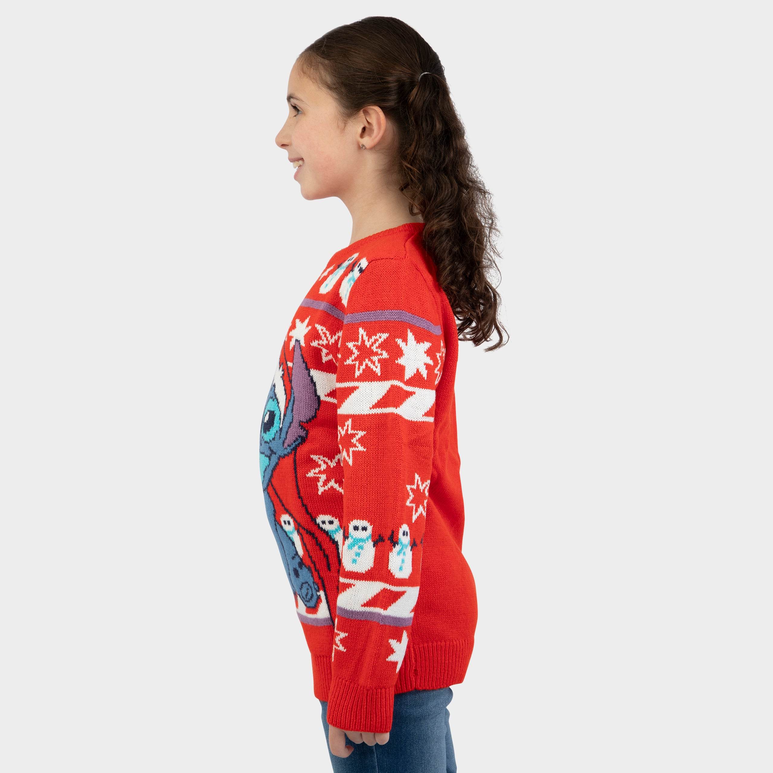 Lilo And Stitch Girls Christmas Jumper - Character.com
