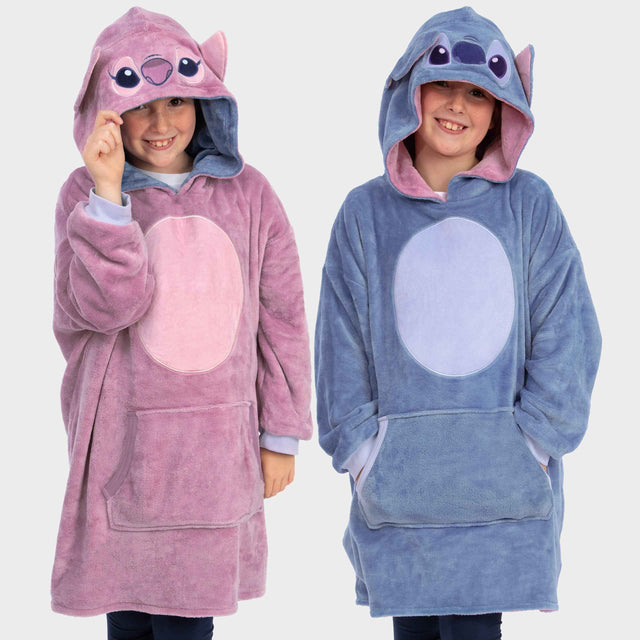 Stitch & Angel Reversible Hoodie Blanket
