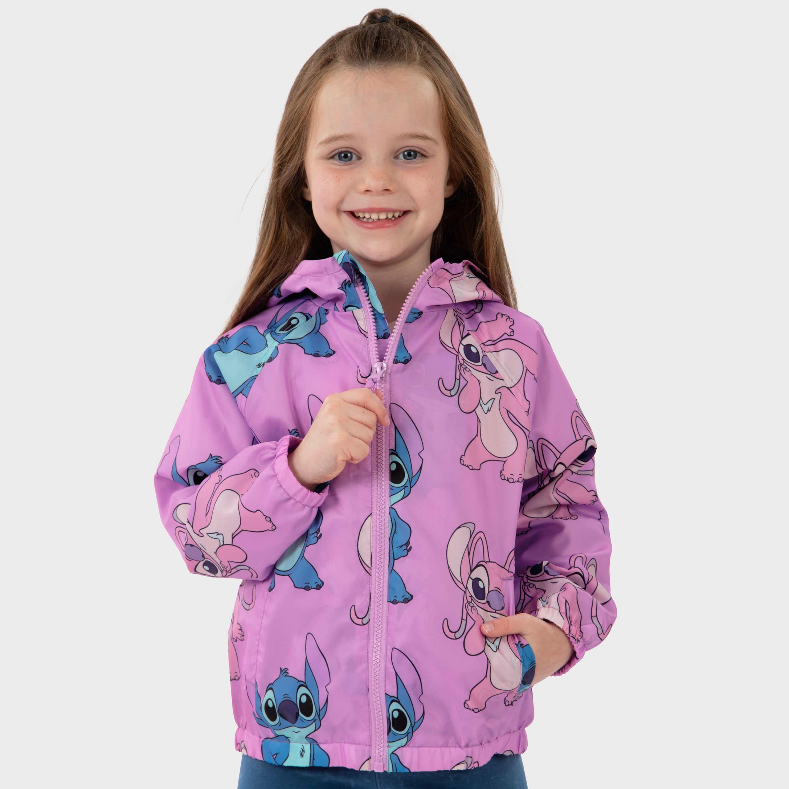 Lilo & Stitch Angel Purple Raincoat